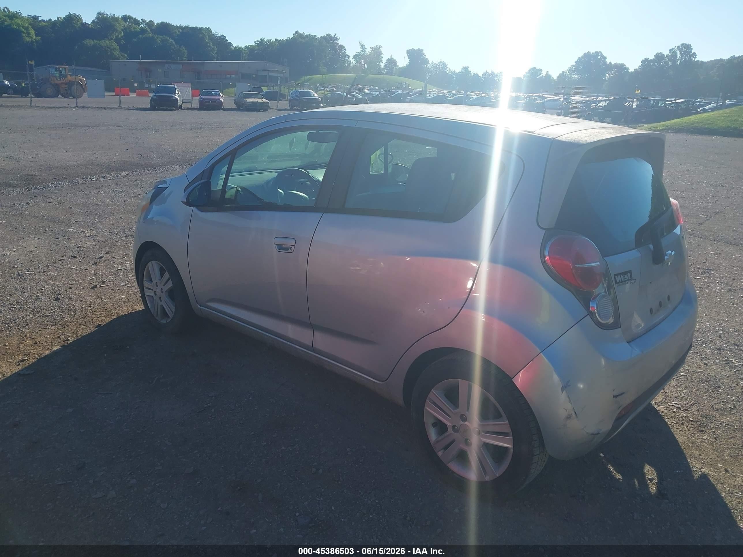 2013 Chevrolet Spark 1lt Auto Silver vin: KL8CD6S9XDC507484