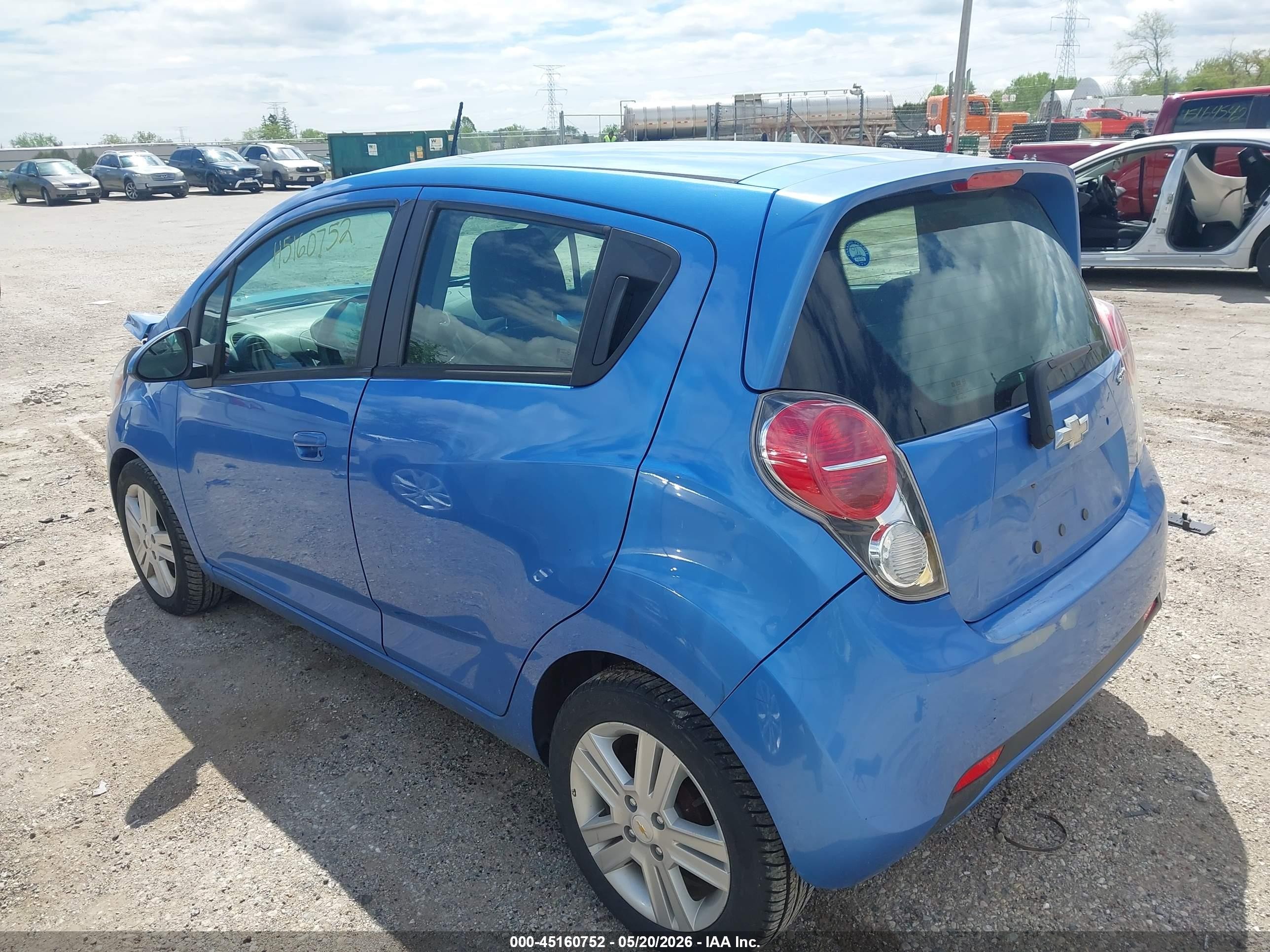 2013 Chevrolet Spark 1lt Auto Blue vin: KL8CD6S9XDC519053