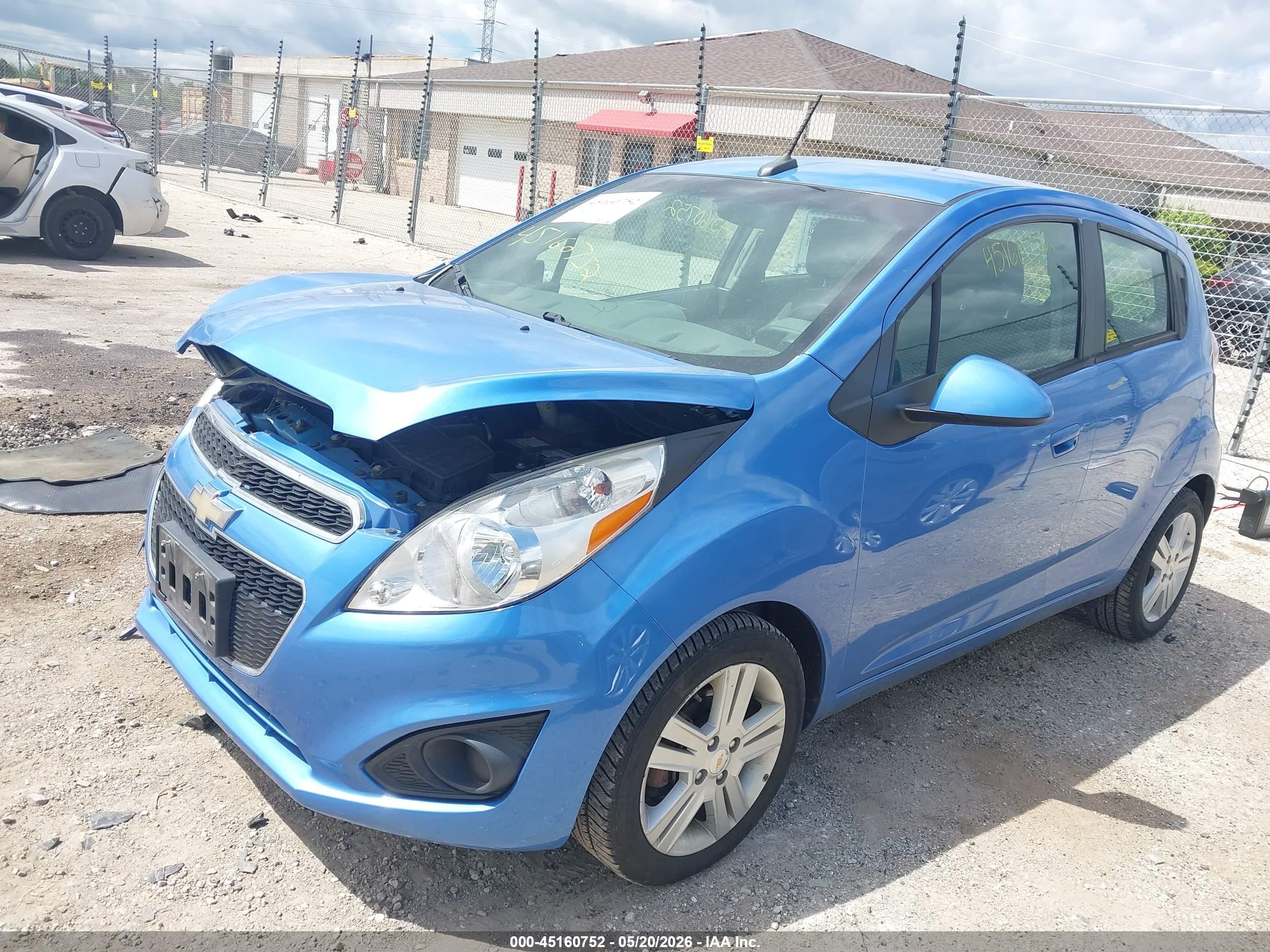 2013 Chevrolet Spark 1lt Auto Blue vin: KL8CD6S9XDC519053