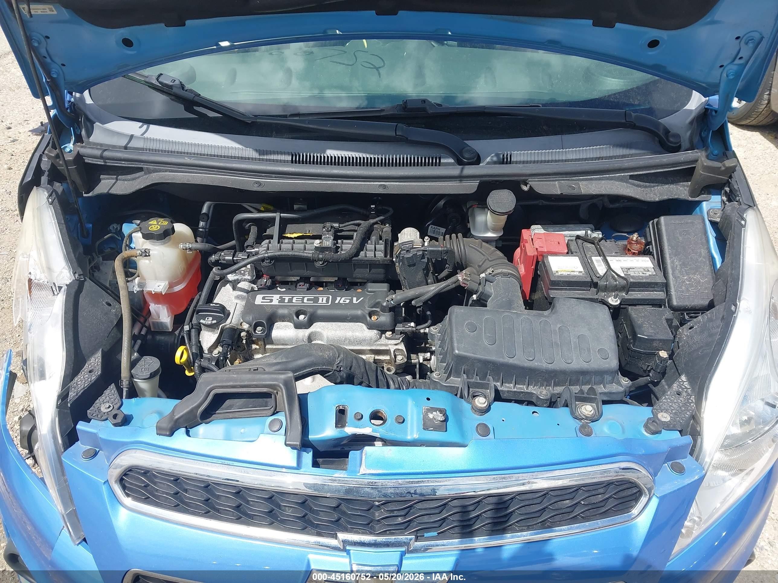 2013 Chevrolet Spark 1lt Auto Blue vin: KL8CD6S9XDC519053