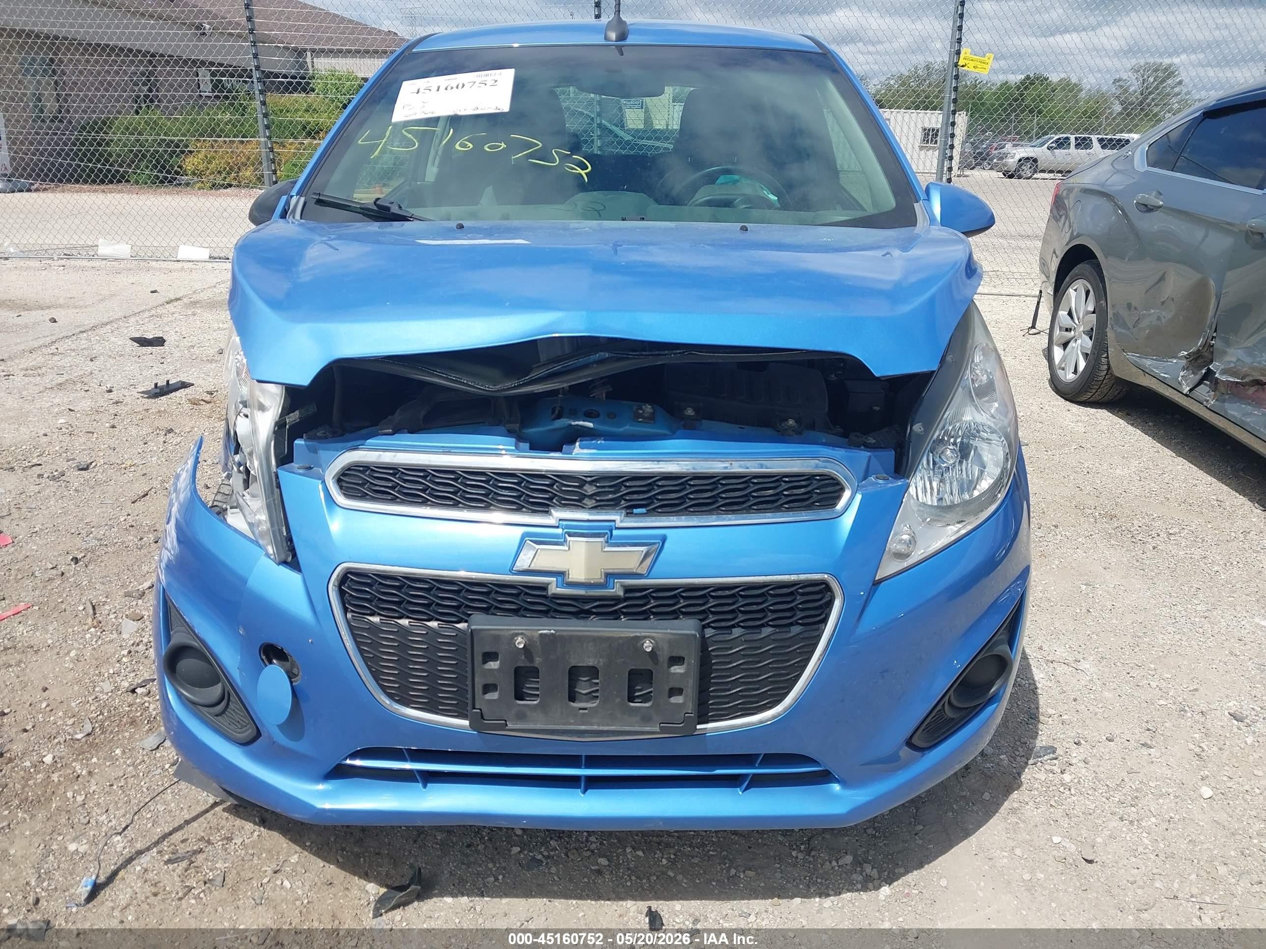 2013 Chevrolet Spark 1lt Auto Blue vin: KL8CD6S9XDC519053