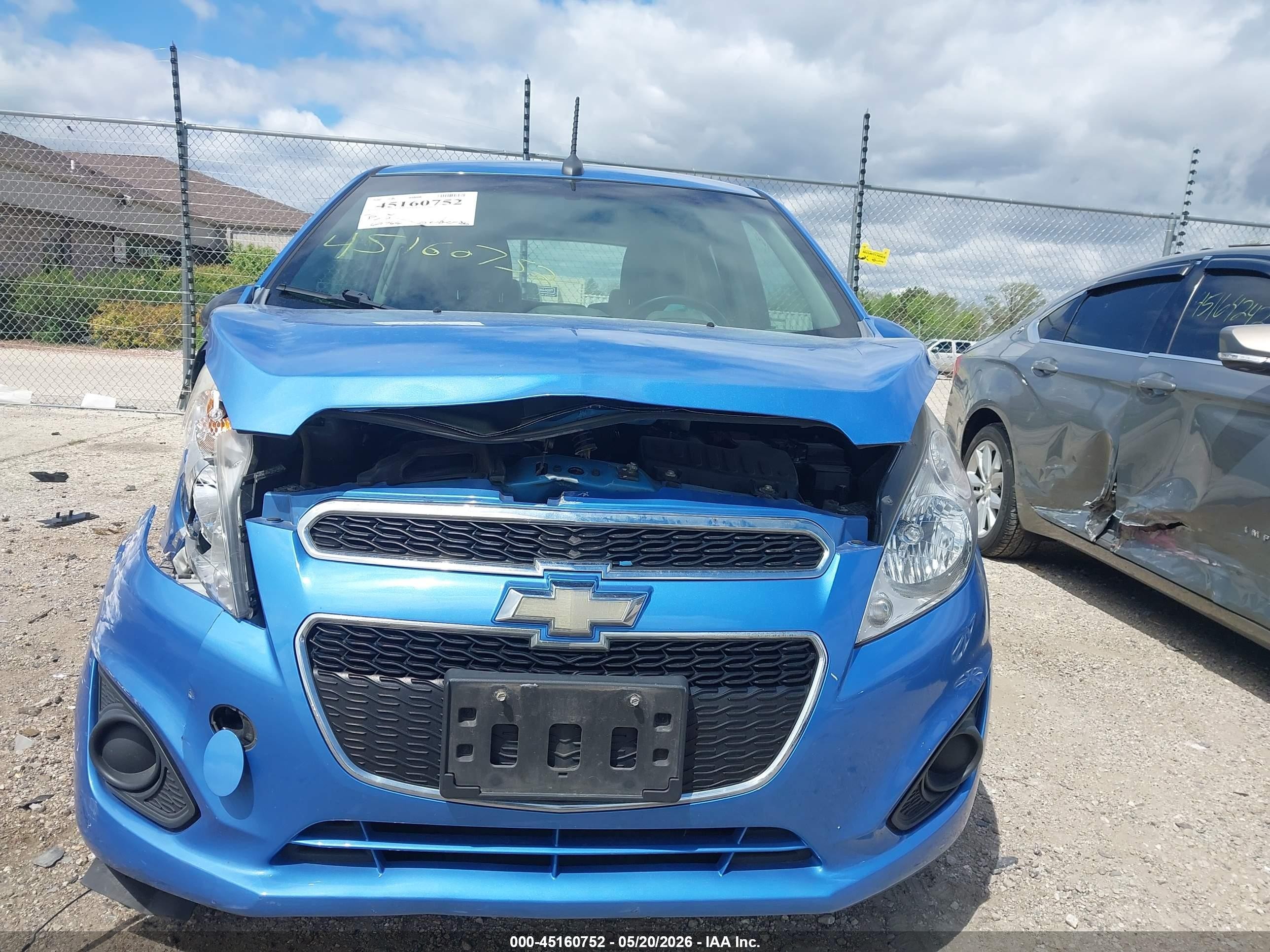 2013 Chevrolet Spark 1lt Auto Blue vin: KL8CD6S9XDC519053
