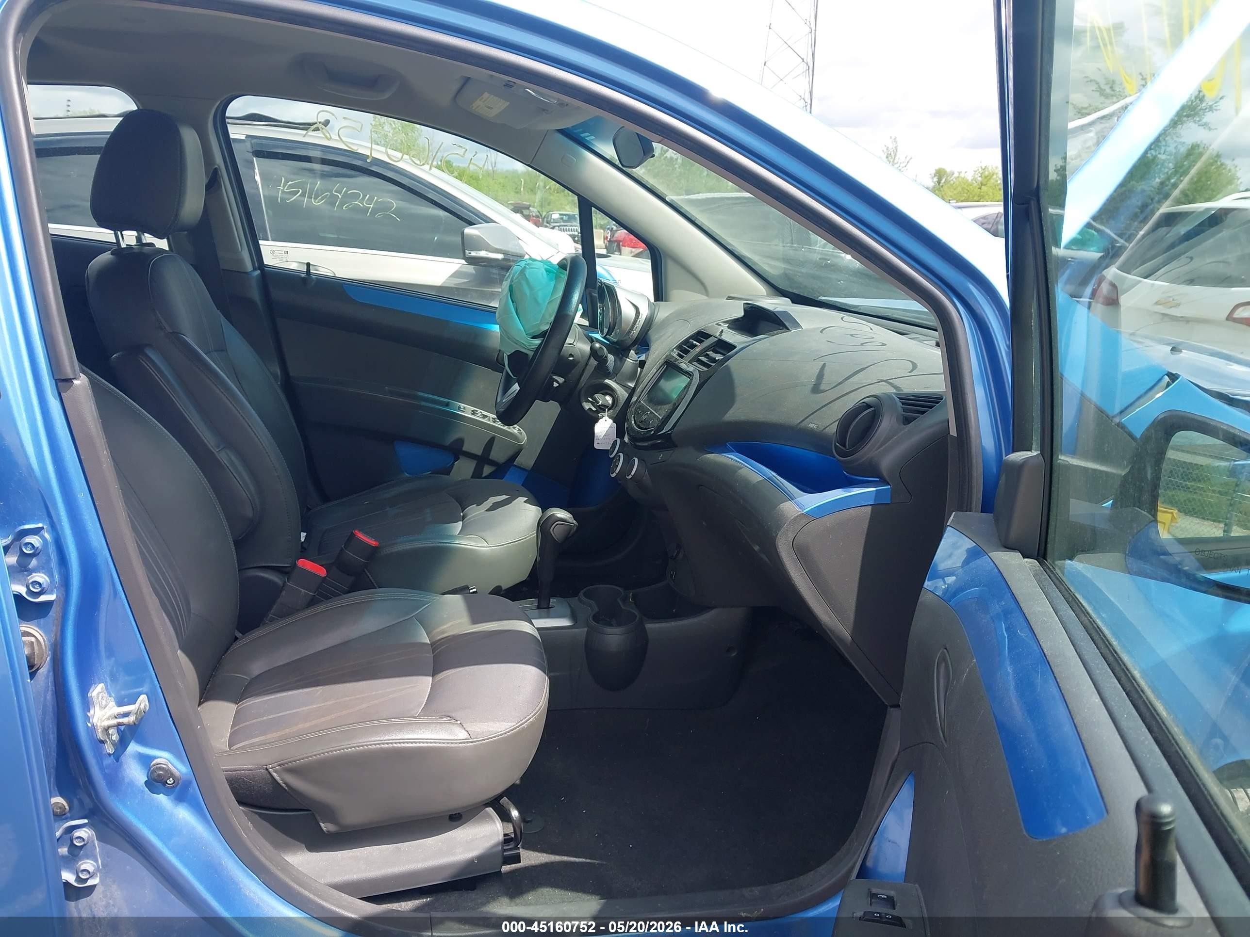 2013 Chevrolet Spark 1lt Auto Blue vin: KL8CD6S9XDC519053