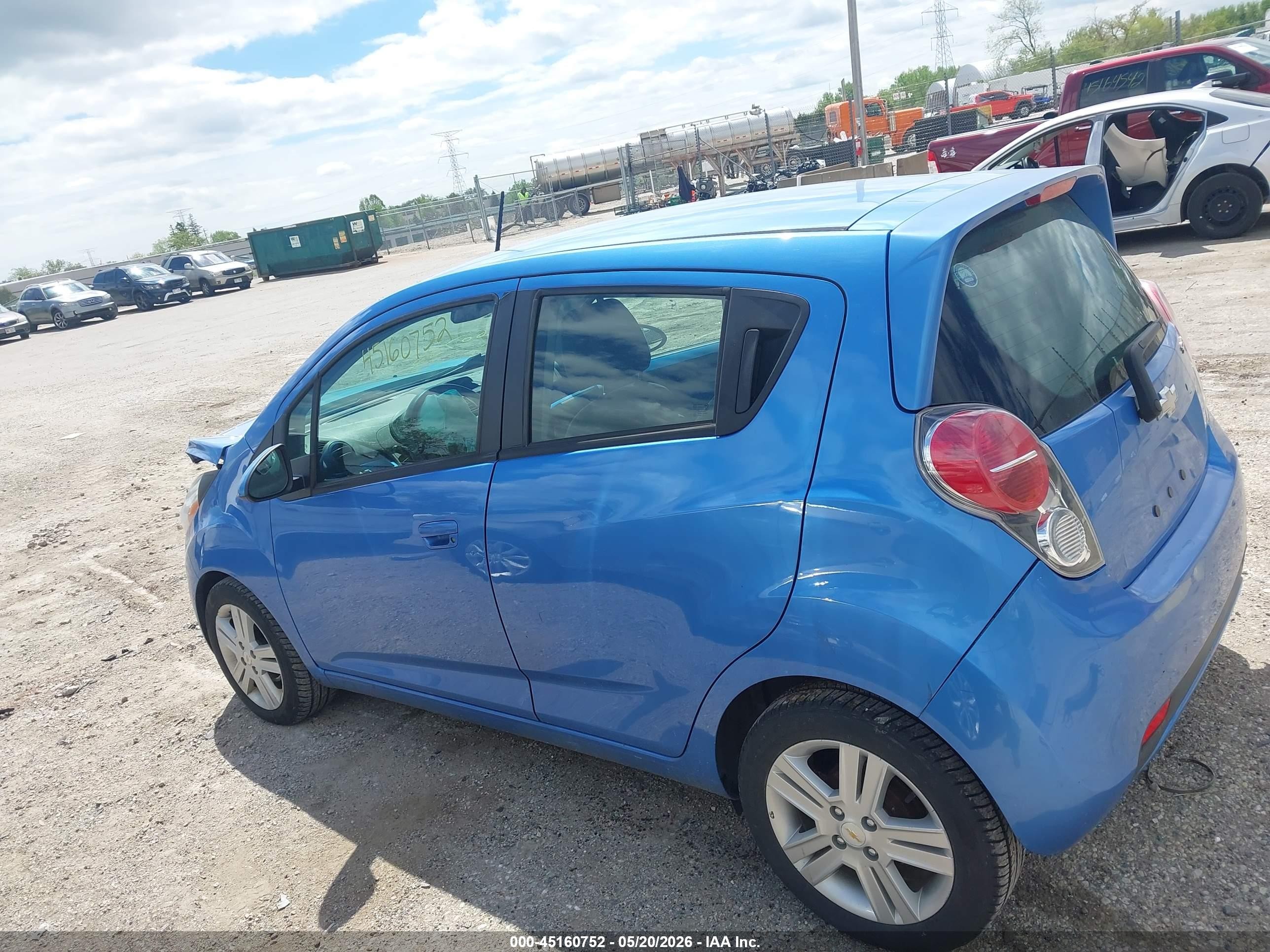 2013 Chevrolet Spark 1lt Auto Blue vin: KL8CD6S9XDC519053
