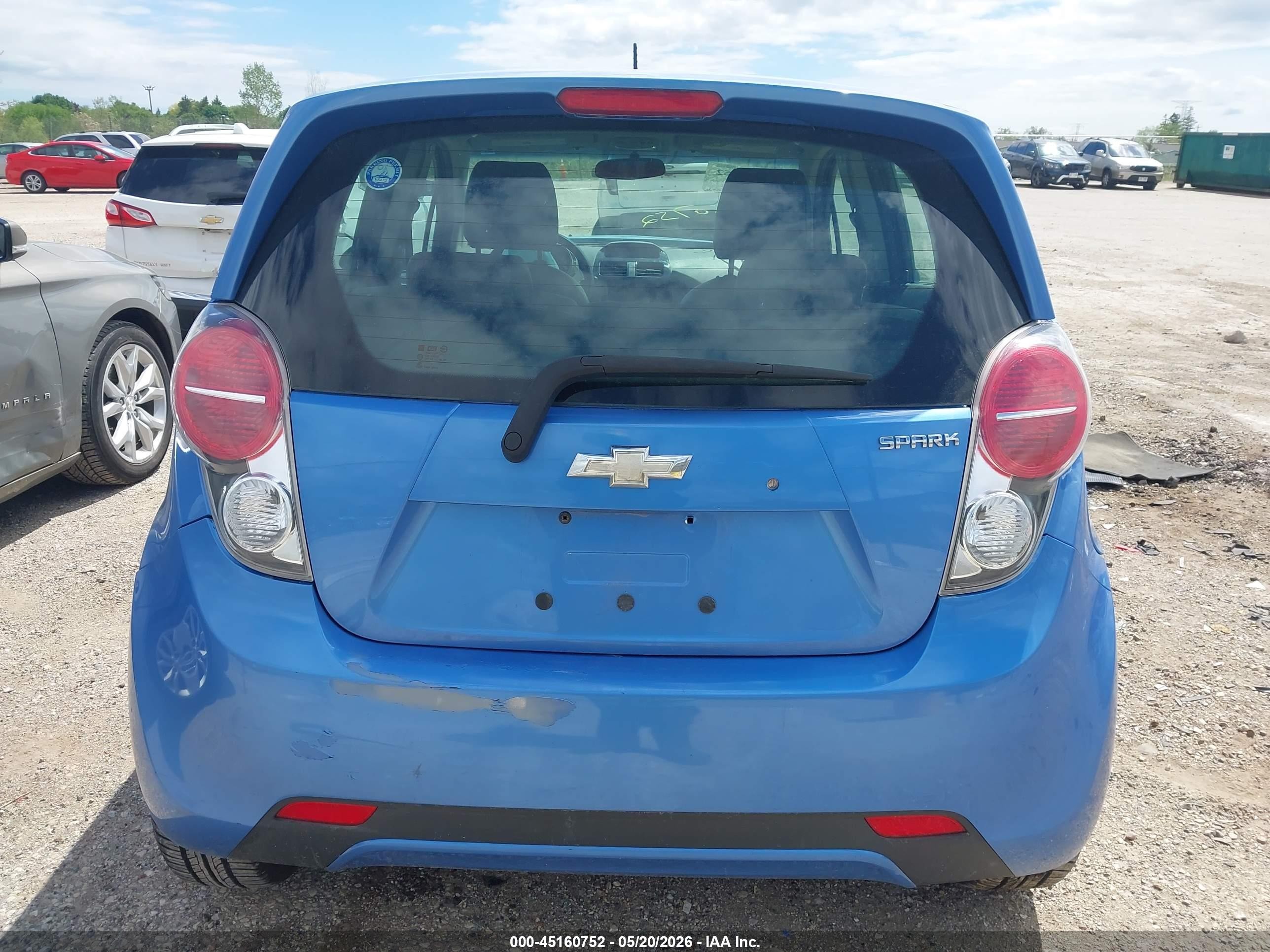 2013 Chevrolet Spark 1lt Auto Blue vin: KL8CD6S9XDC519053