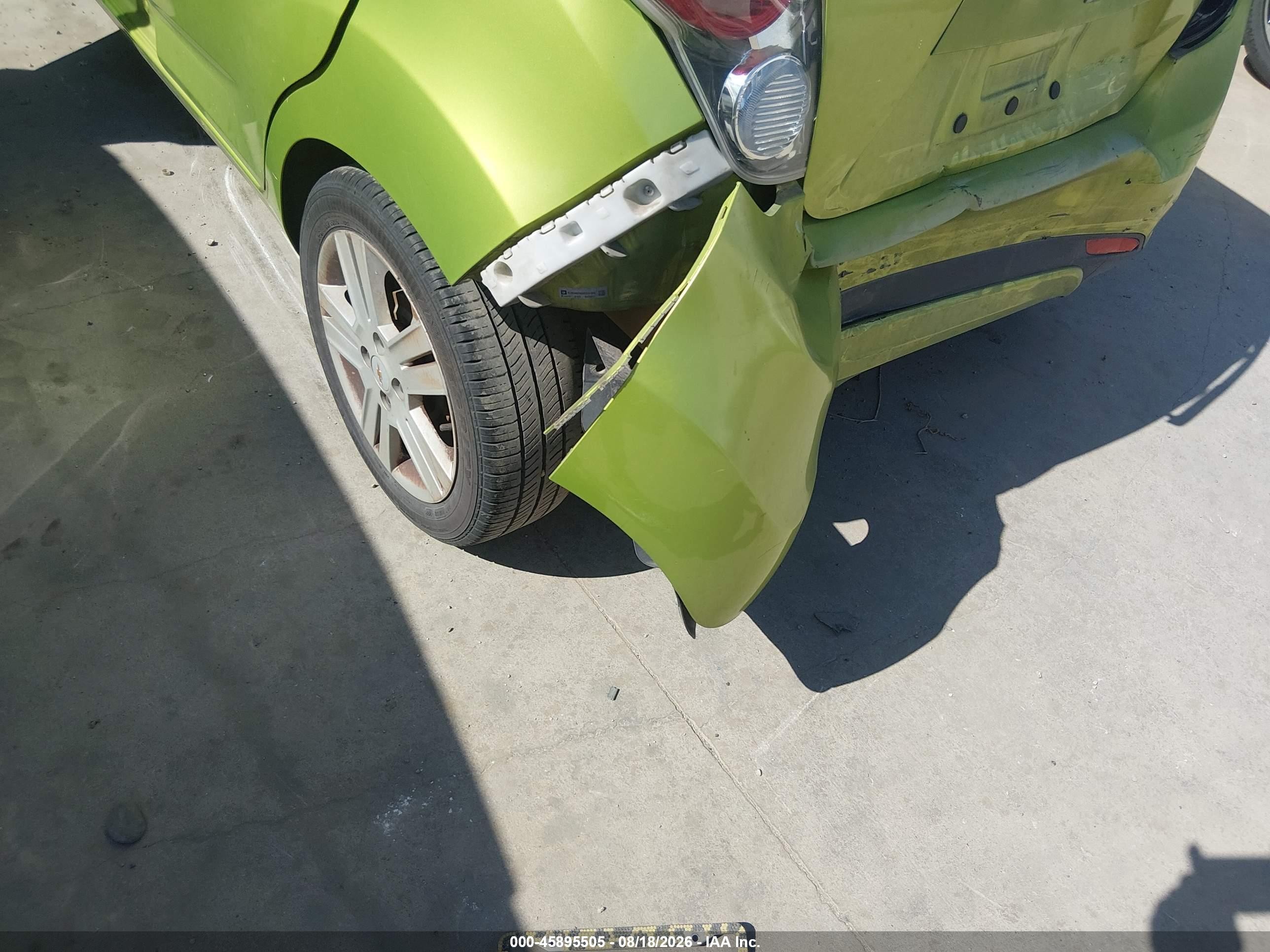 2013 Chevrolet Spark 1lt Auto Green vin: KL8CD6S9XDC531526