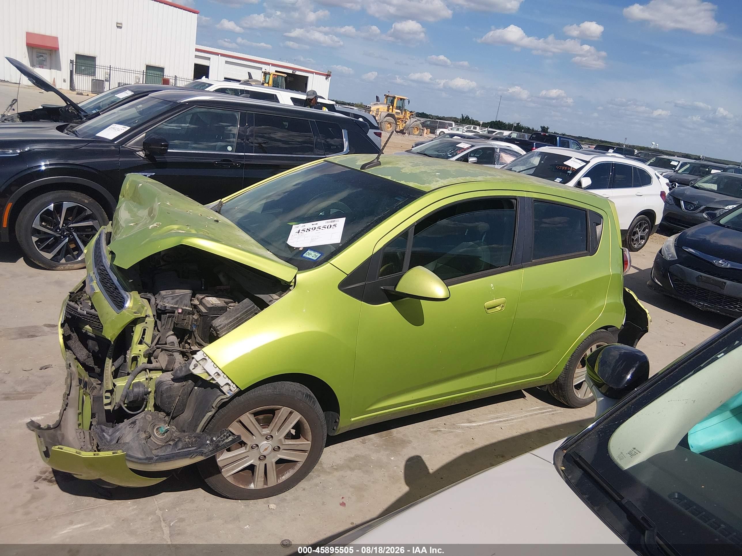 2013 Chevrolet Spark 1lt Auto Green vin: KL8CD6S9XDC531526
