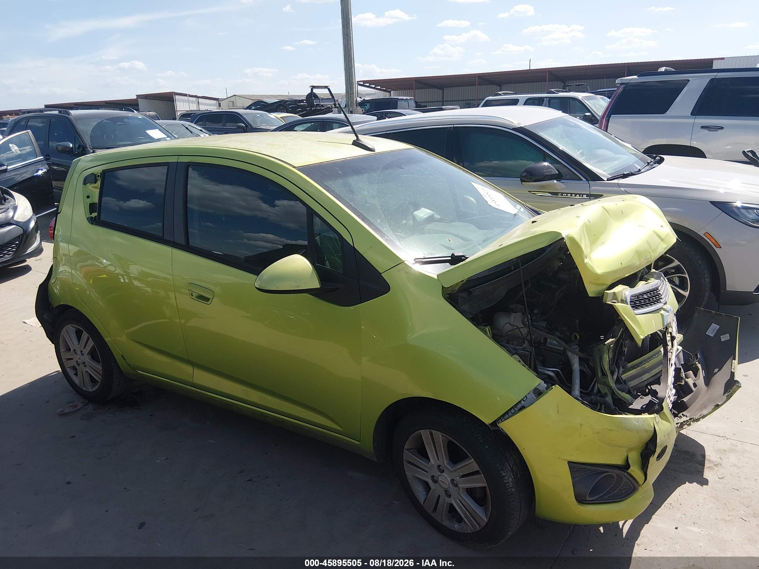 2013 Chevrolet Spark 1lt Auto Green vin: KL8CD6S9XDC531526