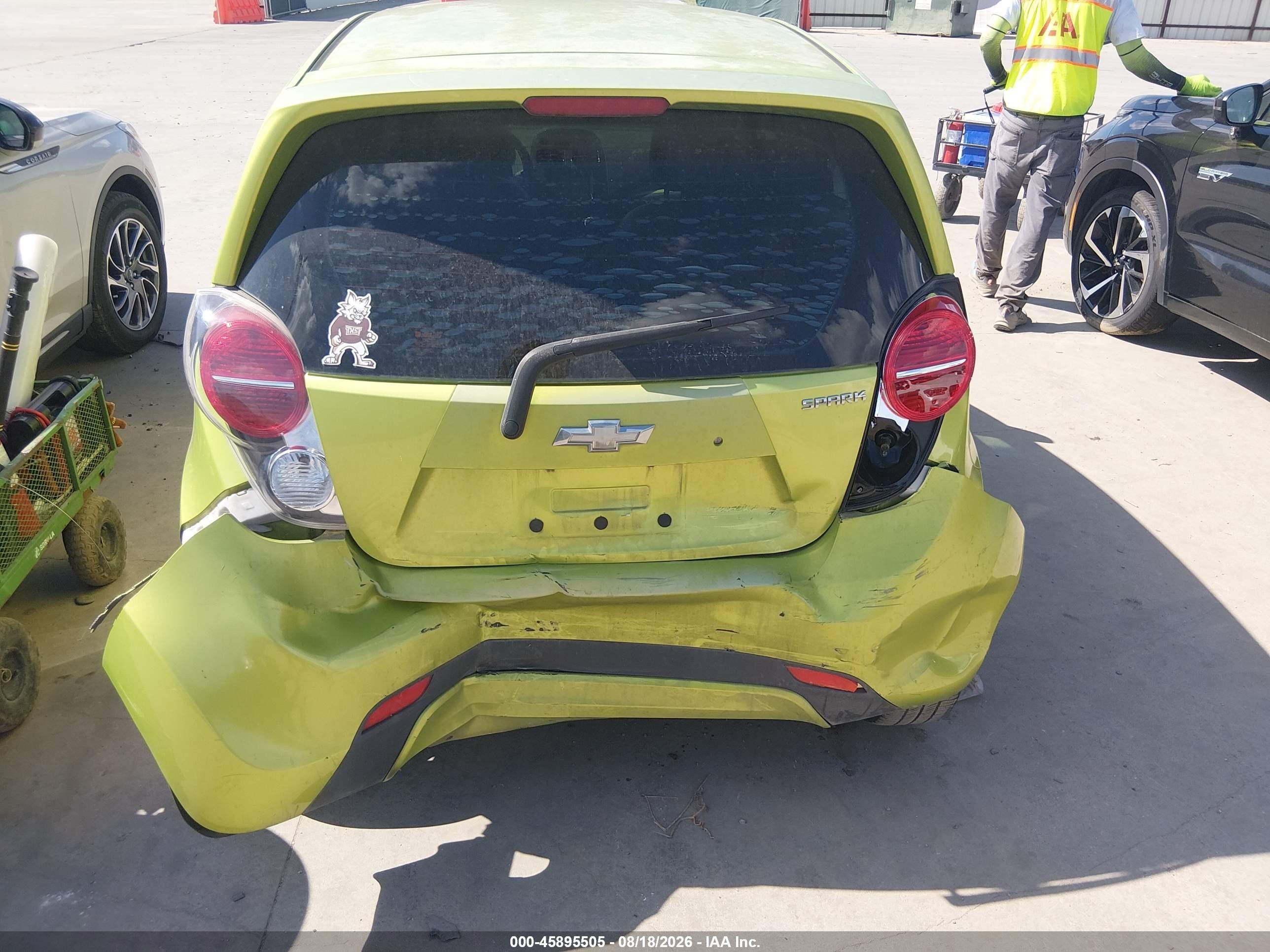 2013 Chevrolet Spark 1lt Auto Green vin: KL8CD6S9XDC531526