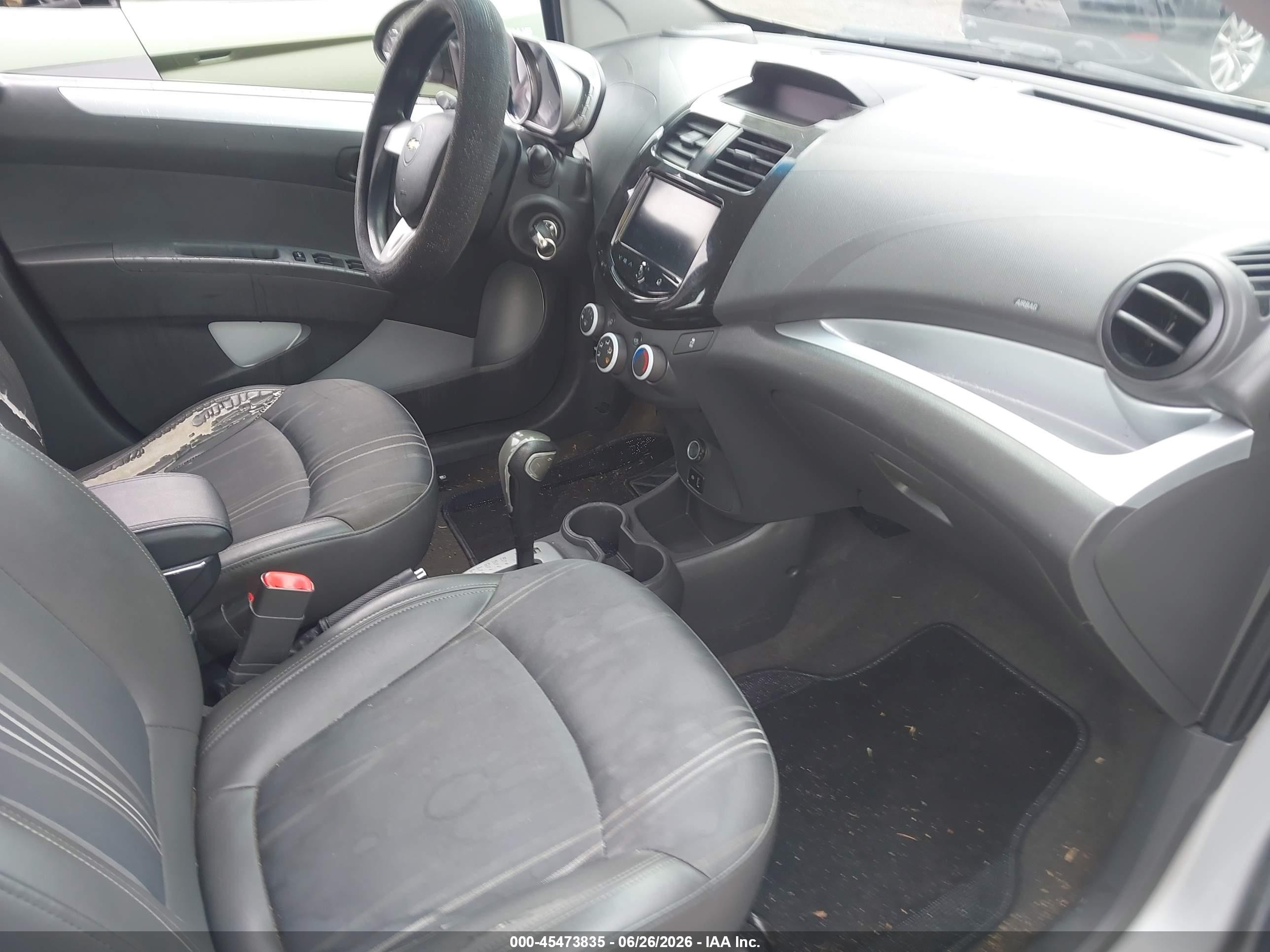 2013 Chevrolet Spark 1lt Auto Silver vin: KL8CD6S9XDC534099