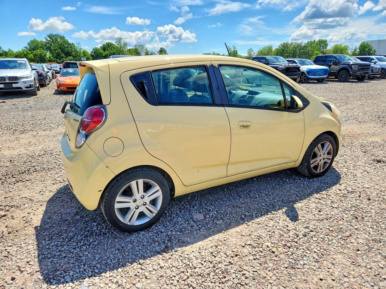 2013 Chevrolet Spark 1lt Yellow vin: KL8CD6S9XDC563120