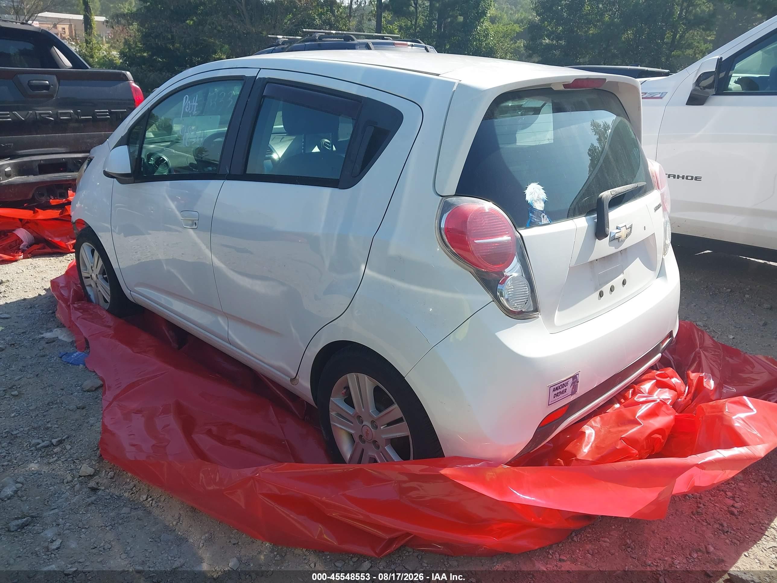 2013 Chevrolet Spark 1lt Auto White vin: KL8CD6S9XDC595839
