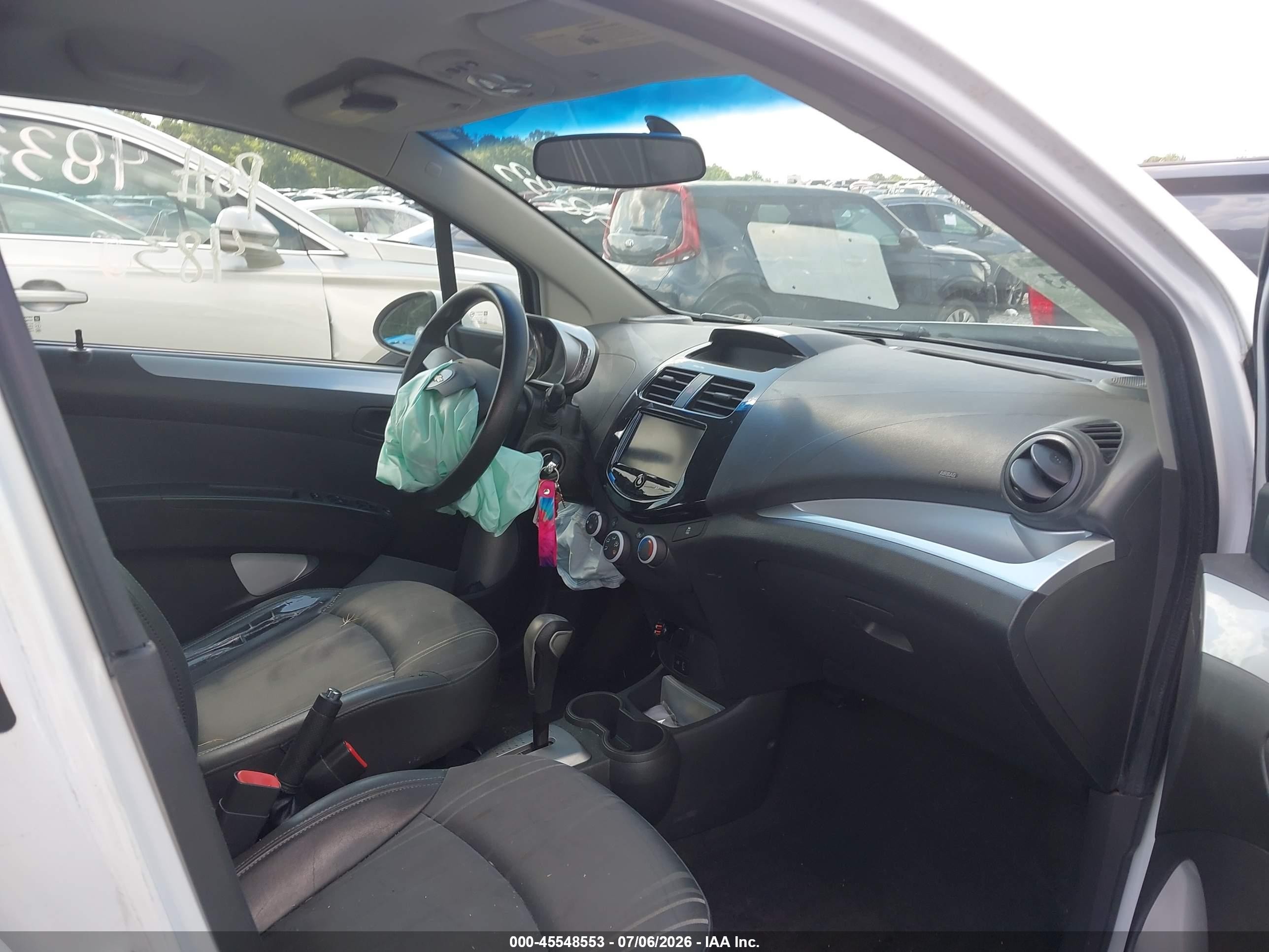 2013 Chevrolet Spark 1lt Auto White vin: KL8CD6S9XDC595839