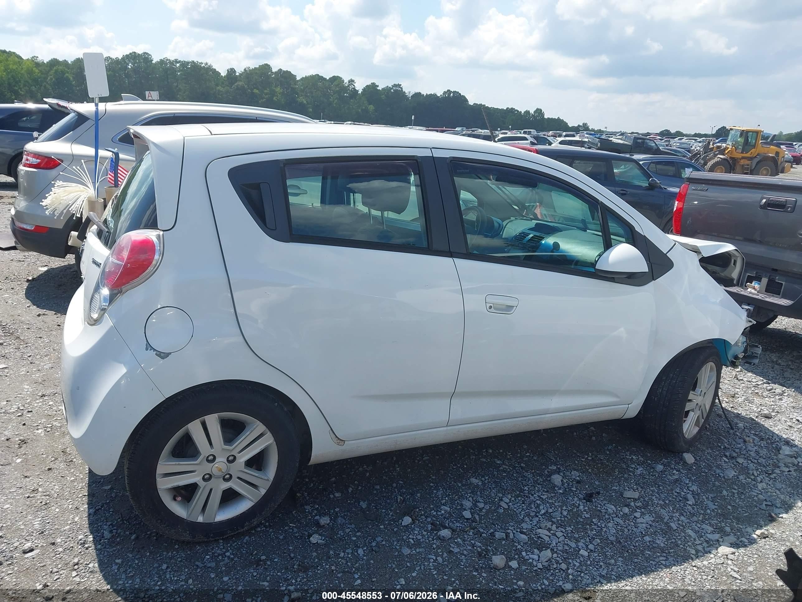 2013 Chevrolet Spark 1lt Auto White vin: KL8CD6S9XDC595839