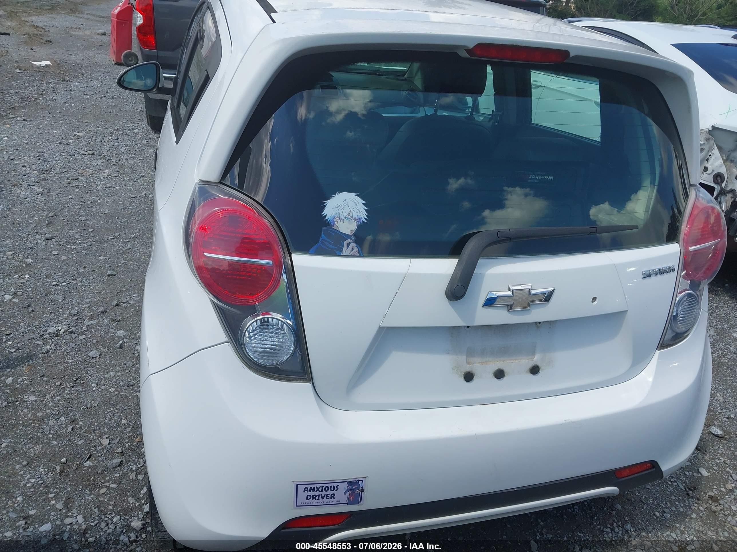 2013 Chevrolet Spark 1lt Auto White vin: KL8CD6S9XDC595839