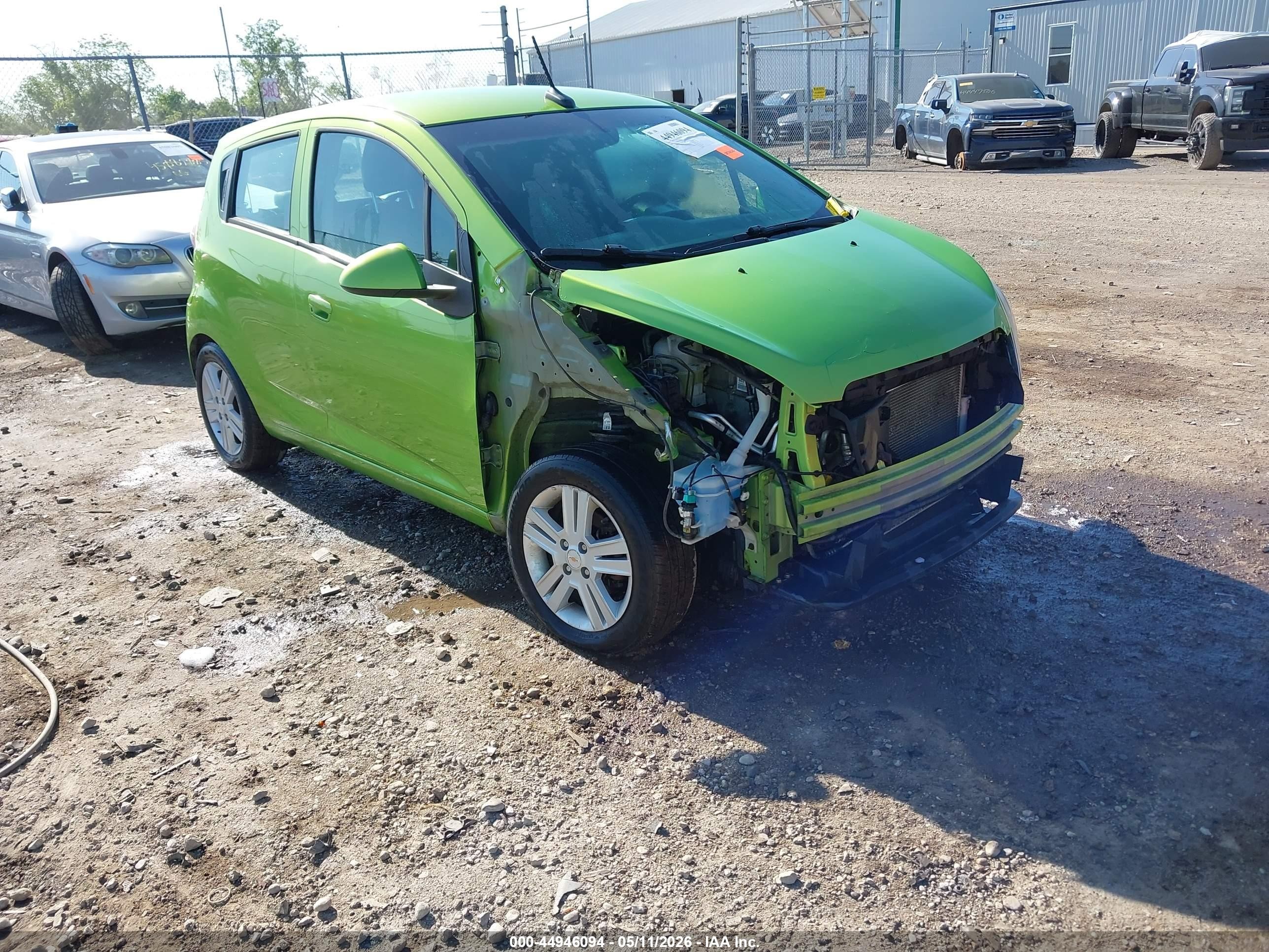 2014 Chevrolet Spark 1lt Auto Green vin: KL8CD6S9XEC481129