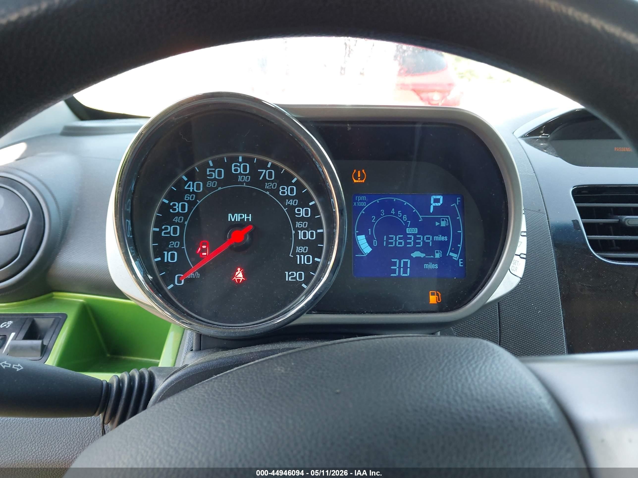 2014 Chevrolet Spark 1lt Auto Green vin: KL8CD6S9XEC481129