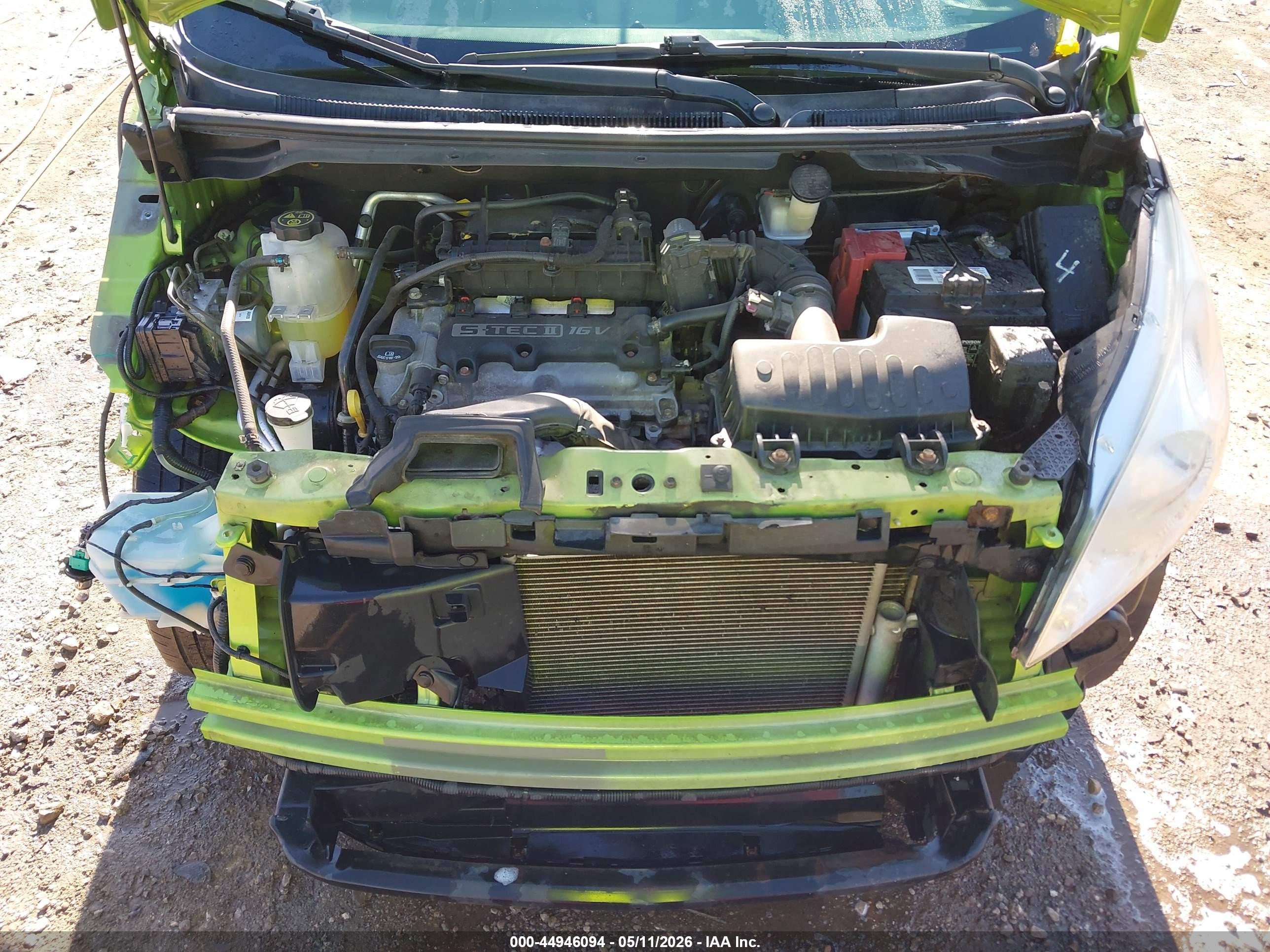 2014 Chevrolet Spark 1lt Auto Green vin: KL8CD6S9XEC481129