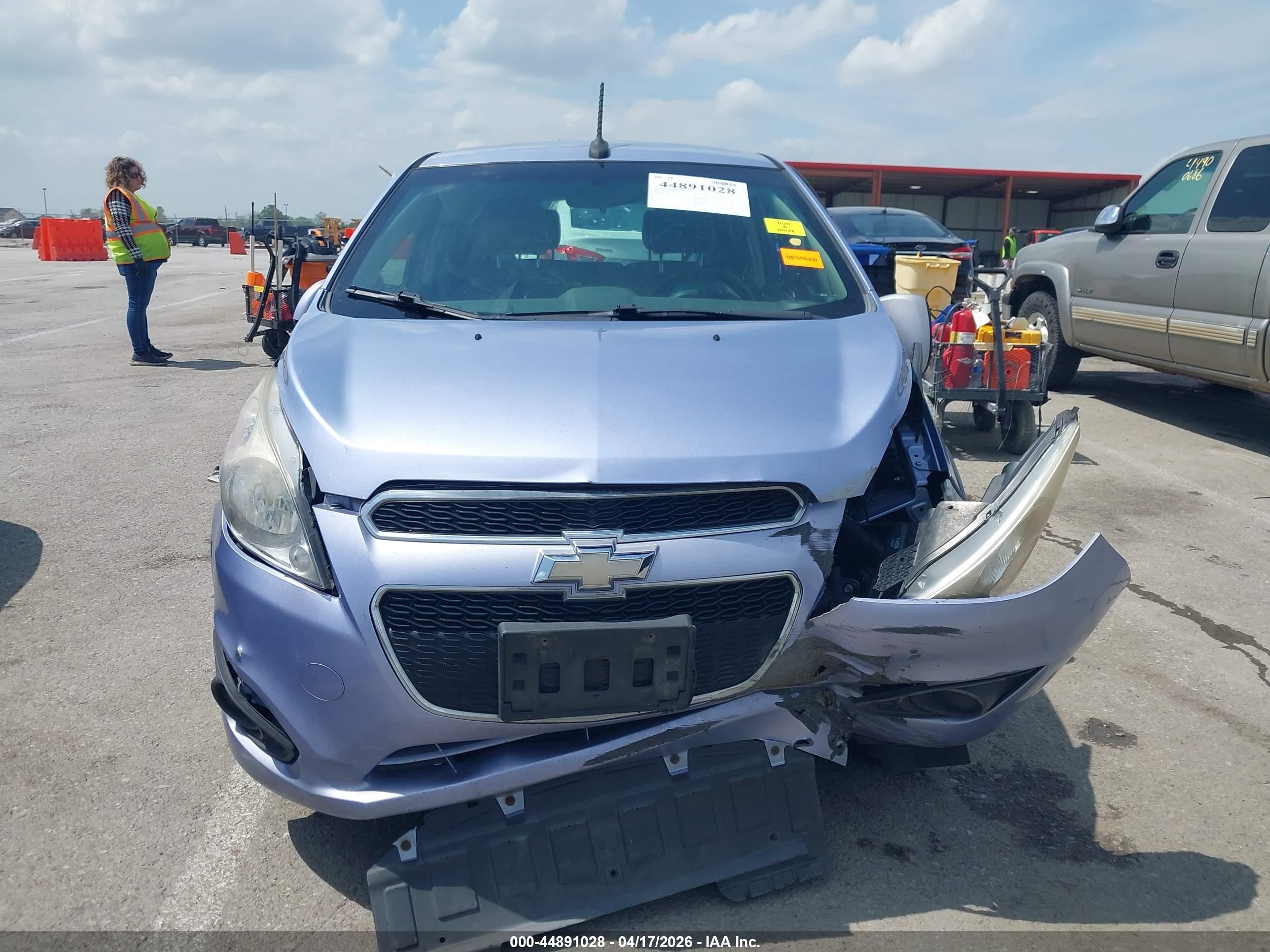 2014 Chevrolet Spark 1lt Auto Blue vin: KL8CD6S9XEC509446