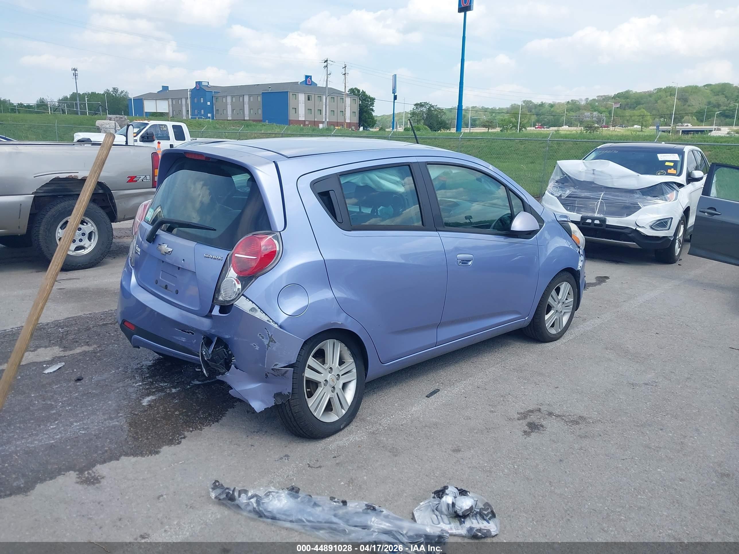 2014 Chevrolet Spark 1lt Auto Blue vin: KL8CD6S9XEC509446