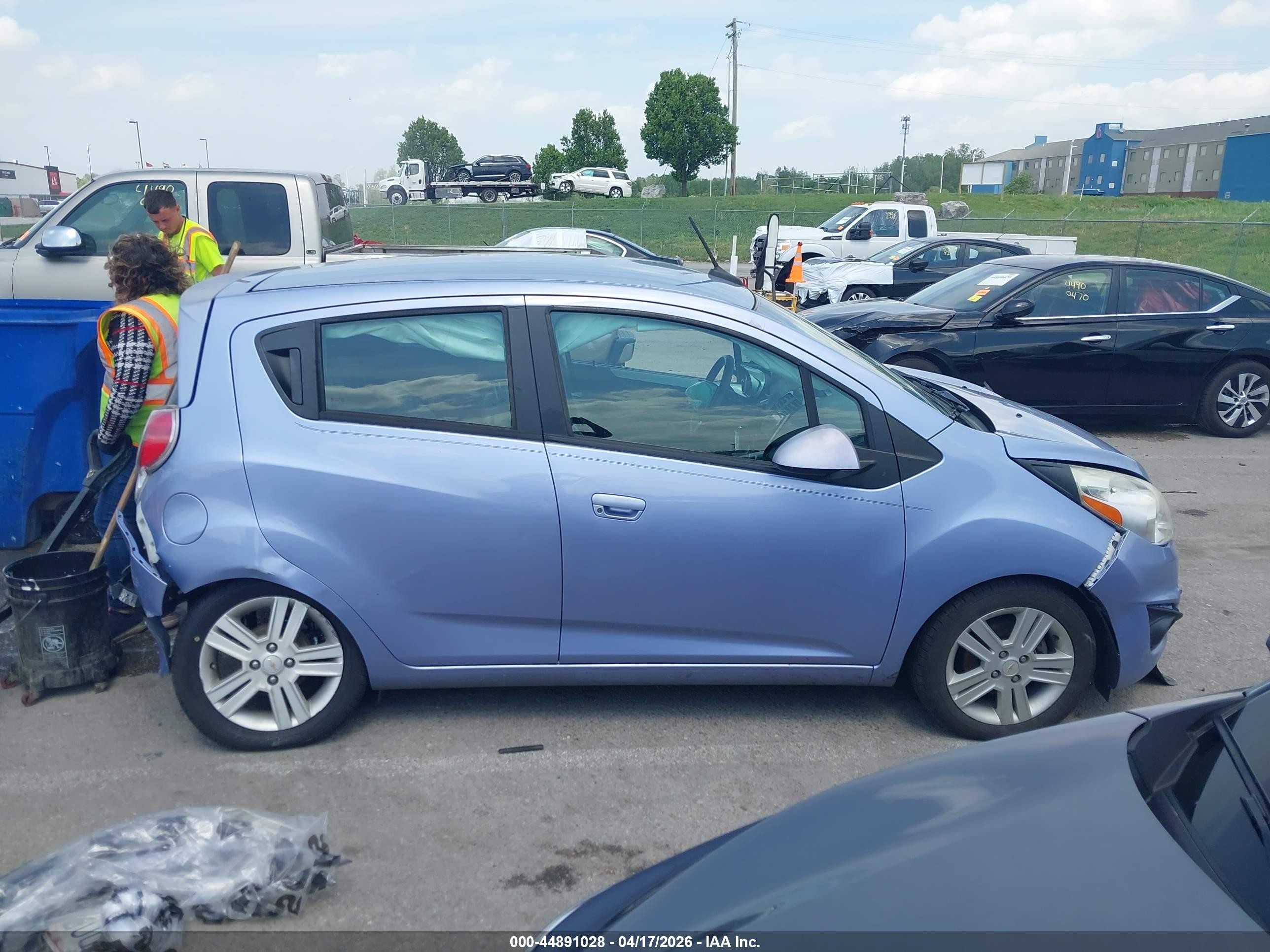 2014 Chevrolet Spark 1lt Auto Blue vin: KL8CD6S9XEC509446