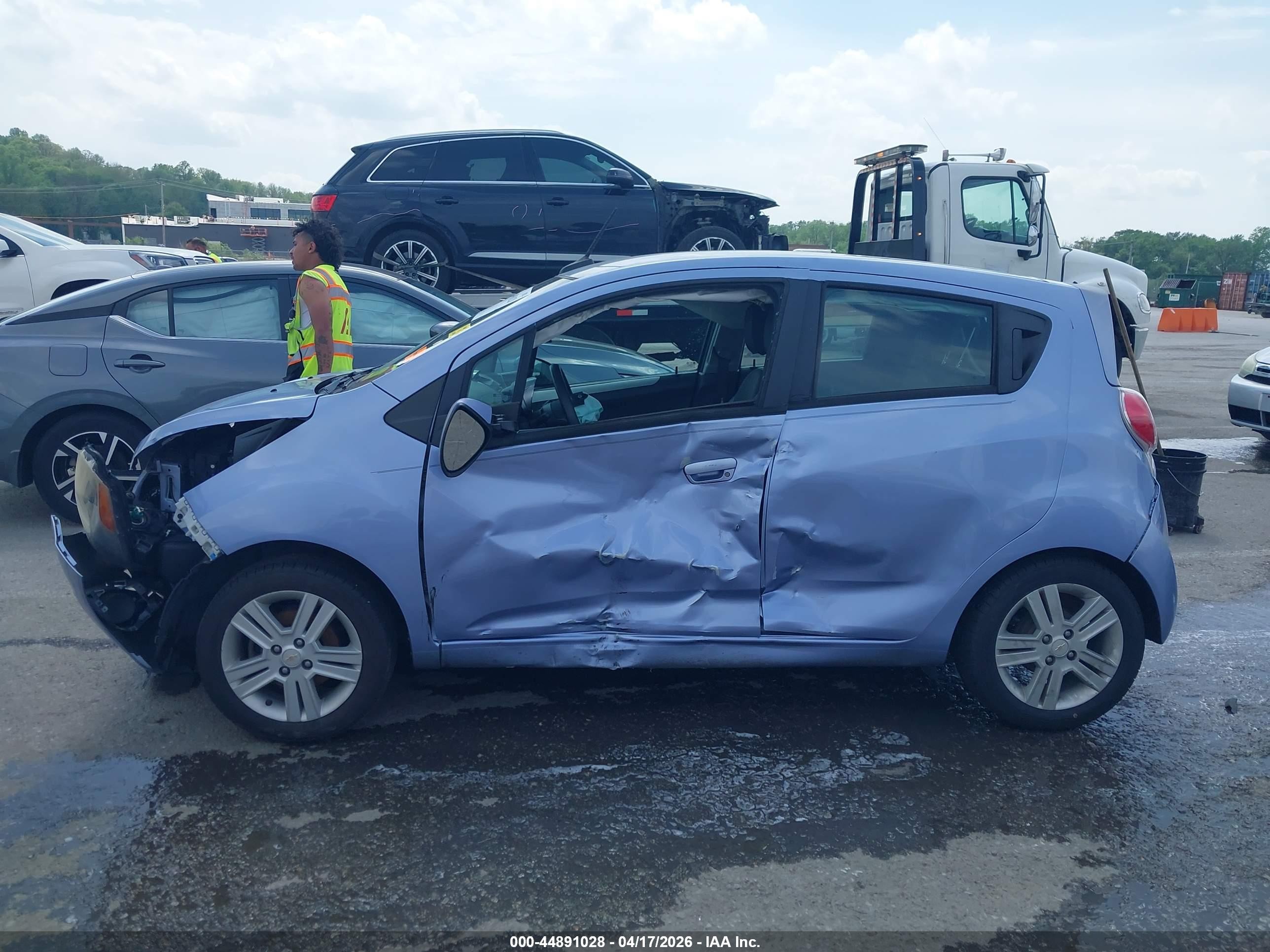 2014 Chevrolet Spark 1lt Auto Blue vin: KL8CD6S9XEC509446