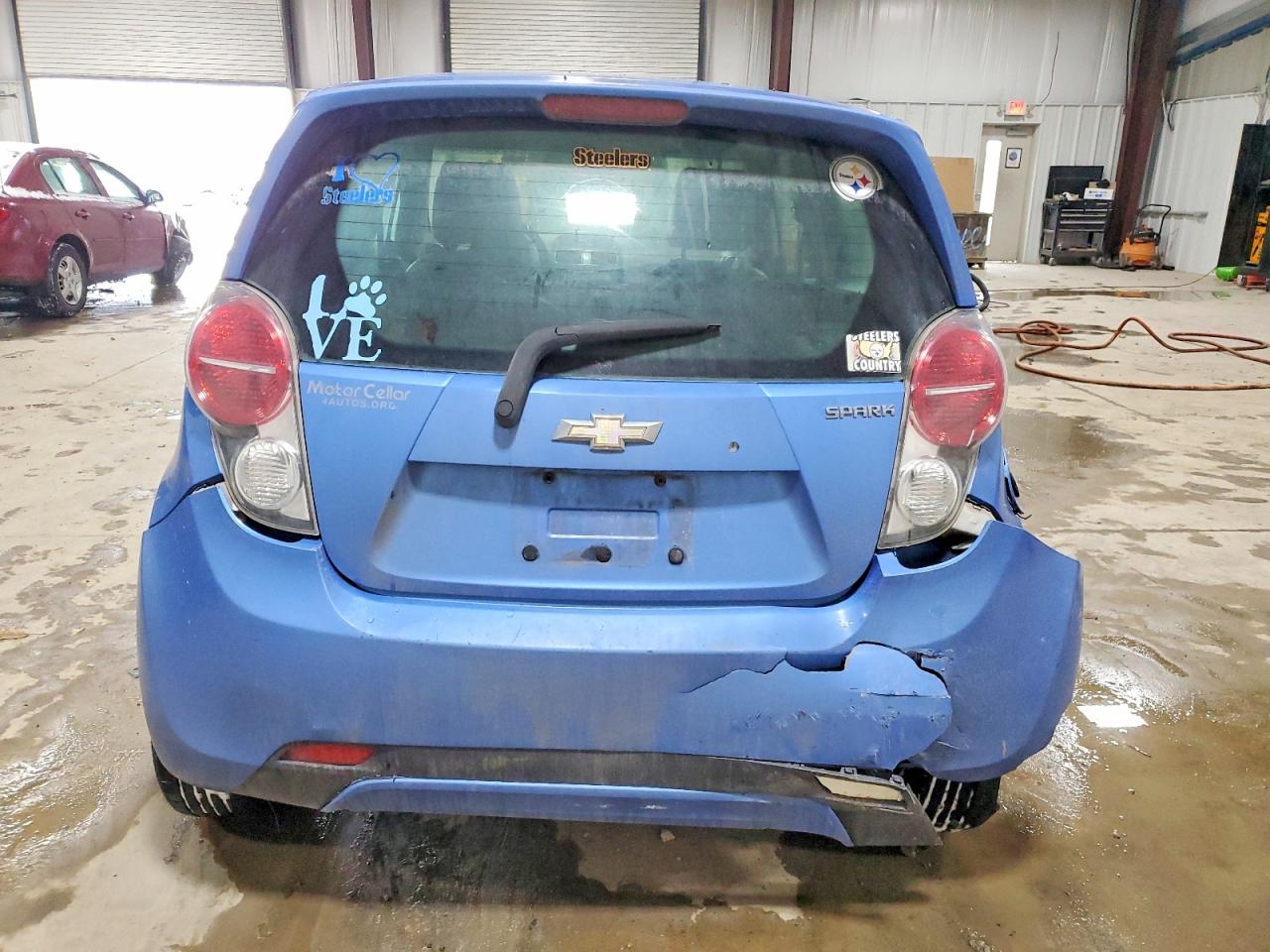 2014 Chevrolet Spark 1lt Blue vin: KL8CD6S9XEC535786