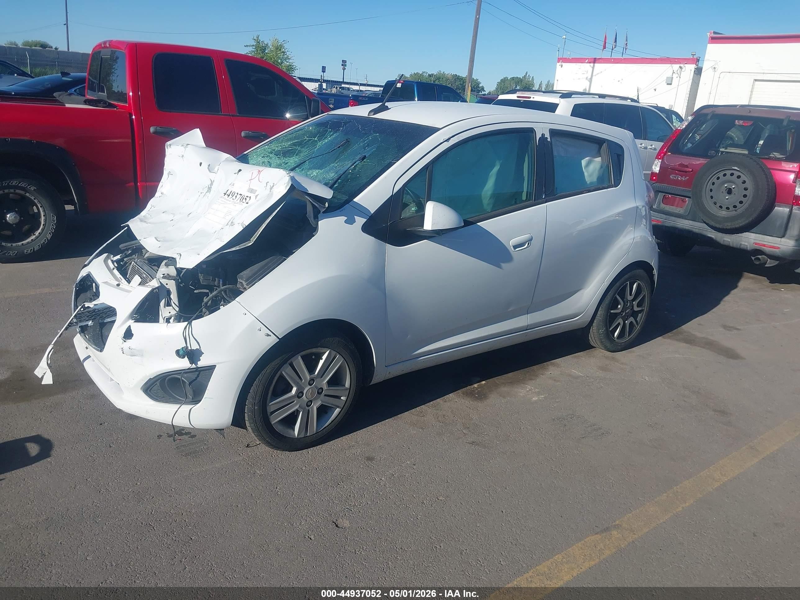 2014 Chevrolet Spark 1lt Auto White vin: KL8CD6S9XEC546755