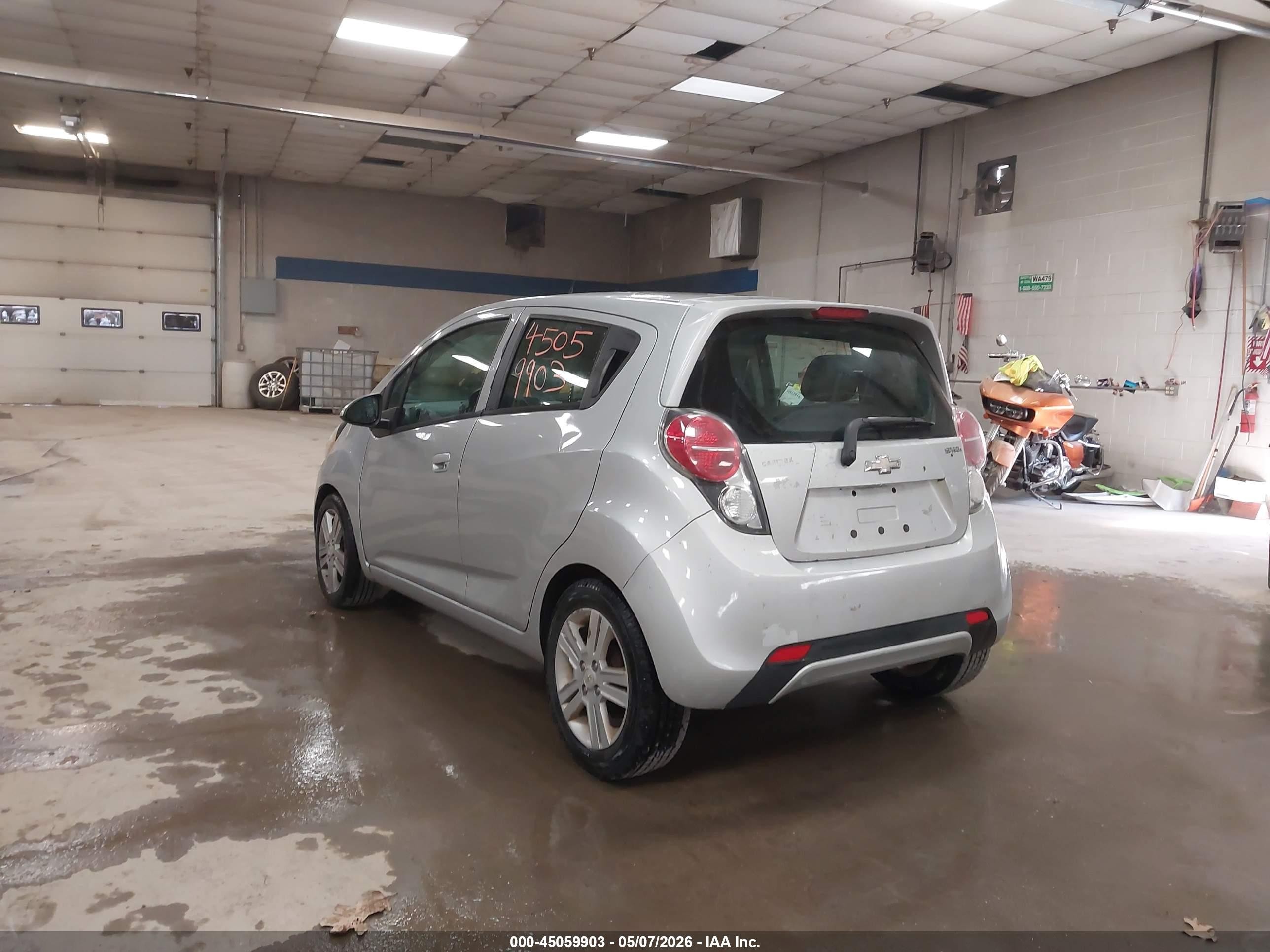 2014 Chevrolet Spark 1lt Auto Silver vin: KL8CD6S9XEC563118