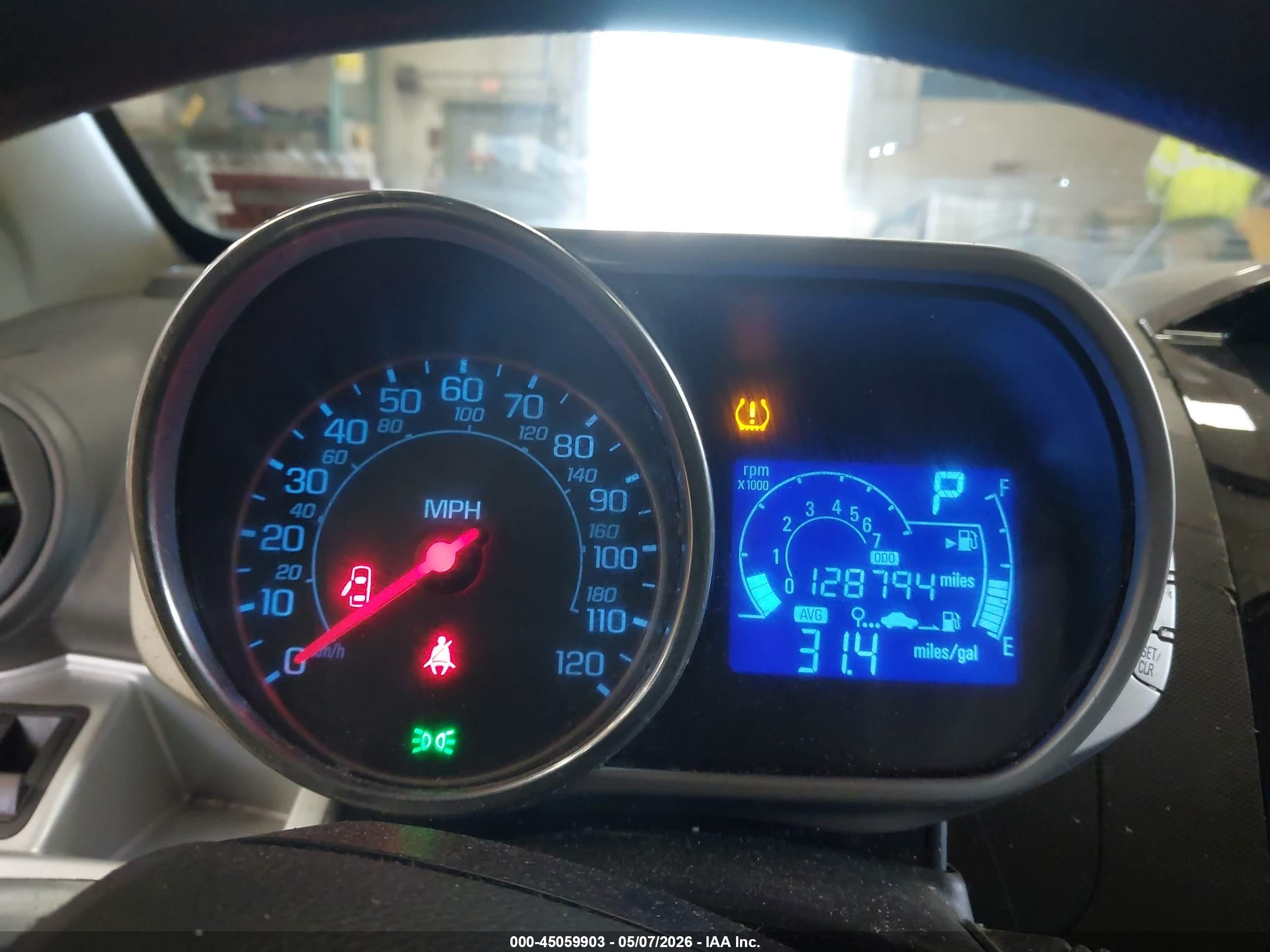 2014 Chevrolet Spark 1lt Auto Silver vin: KL8CD6S9XEC563118