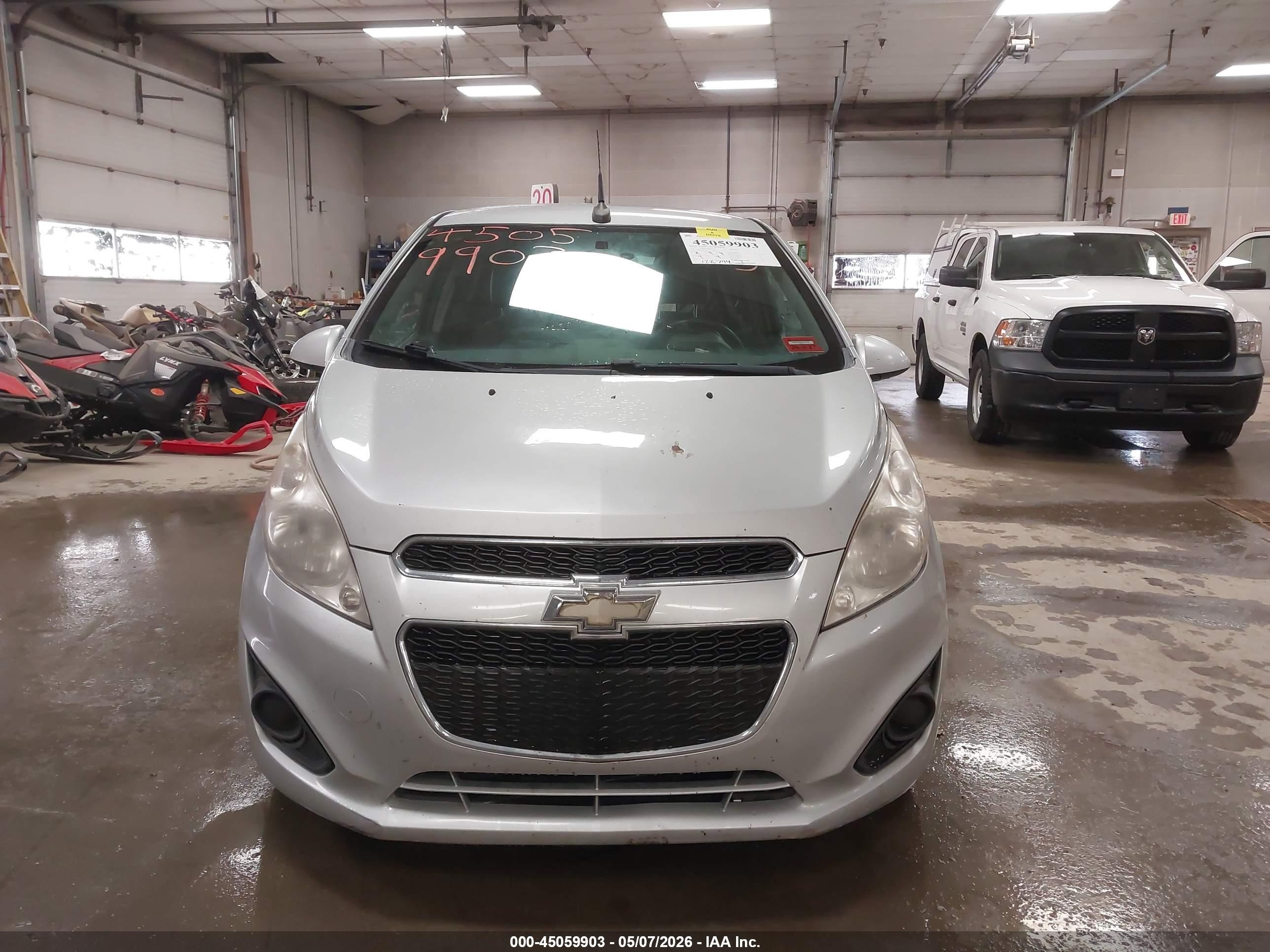 2014 Chevrolet Spark 1lt Auto Silver vin: KL8CD6S9XEC563118