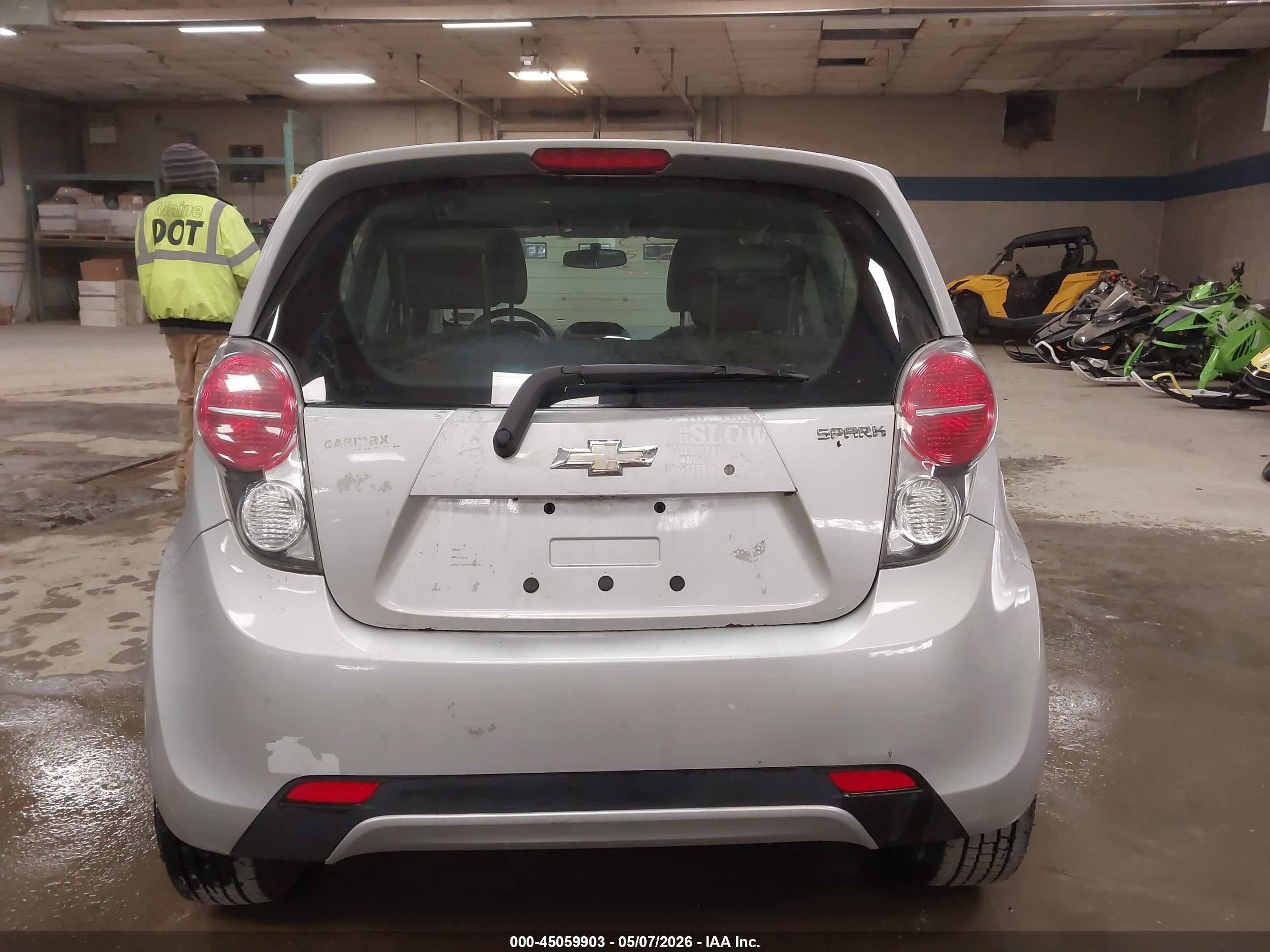 2014 Chevrolet Spark 1lt Auto Silver vin: KL8CD6S9XEC563118