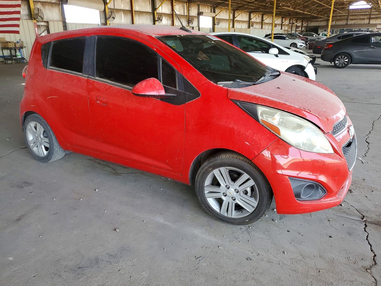 2014 Chevrolet Spark 1lt Red vin: KL8CD6S9XEC586219
