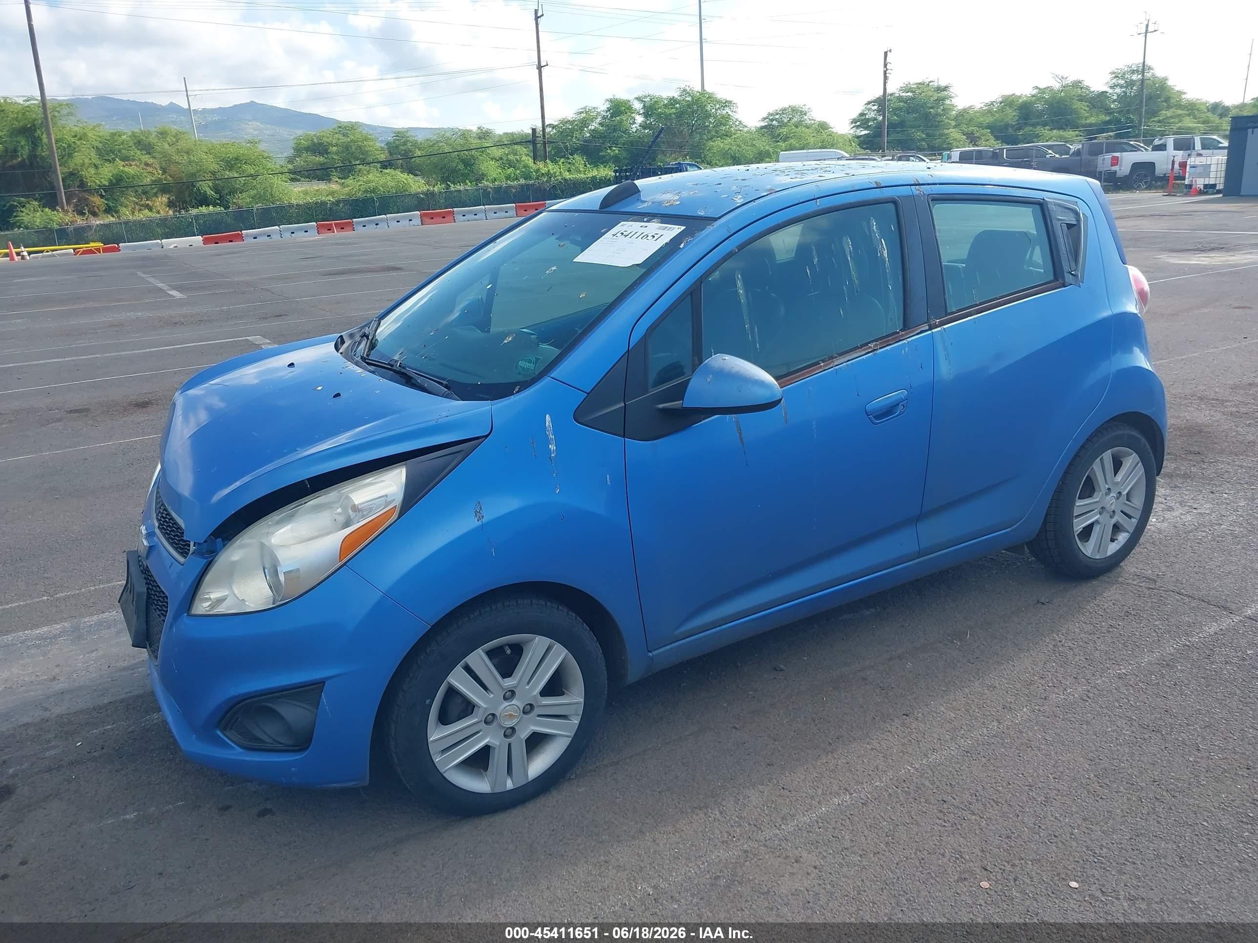 2015 Chevrolet Spark 1lt Cvt Blue vin: KL8CD6S9XFC724827