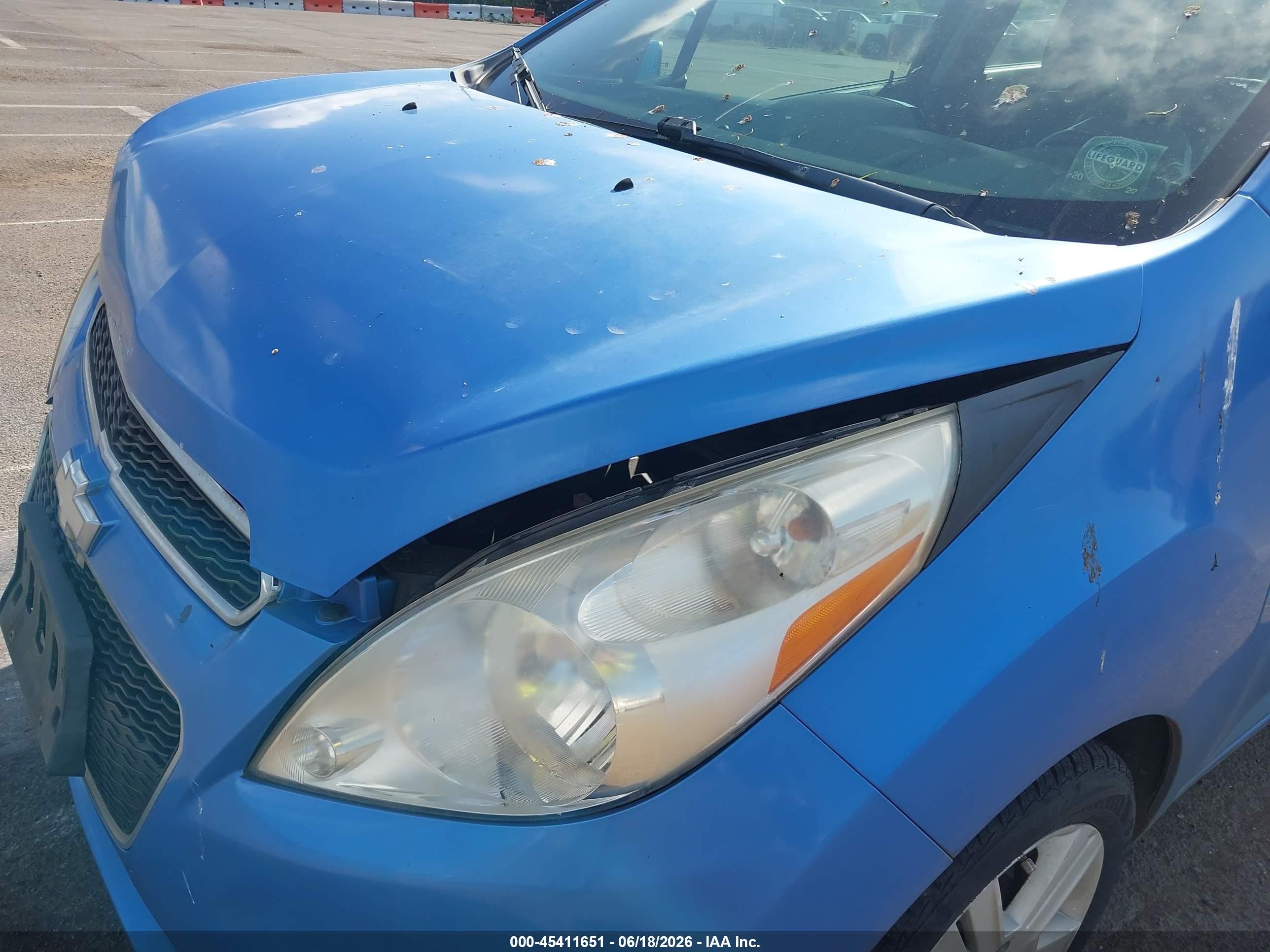 2015 Chevrolet Spark 1lt Cvt Blue vin: KL8CD6S9XFC724827