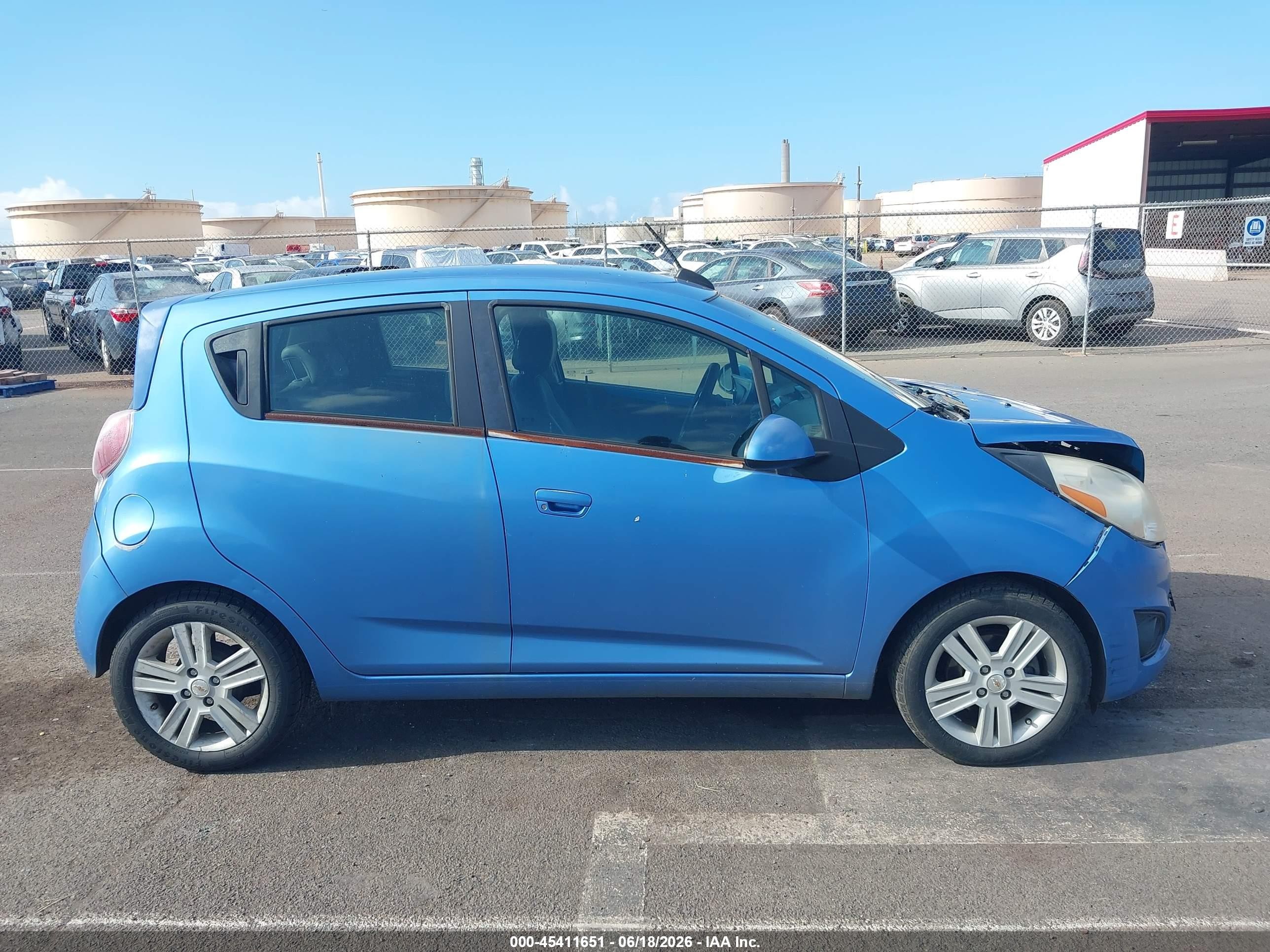 2015 Chevrolet Spark 1lt Cvt Blue vin: KL8CD6S9XFC724827
