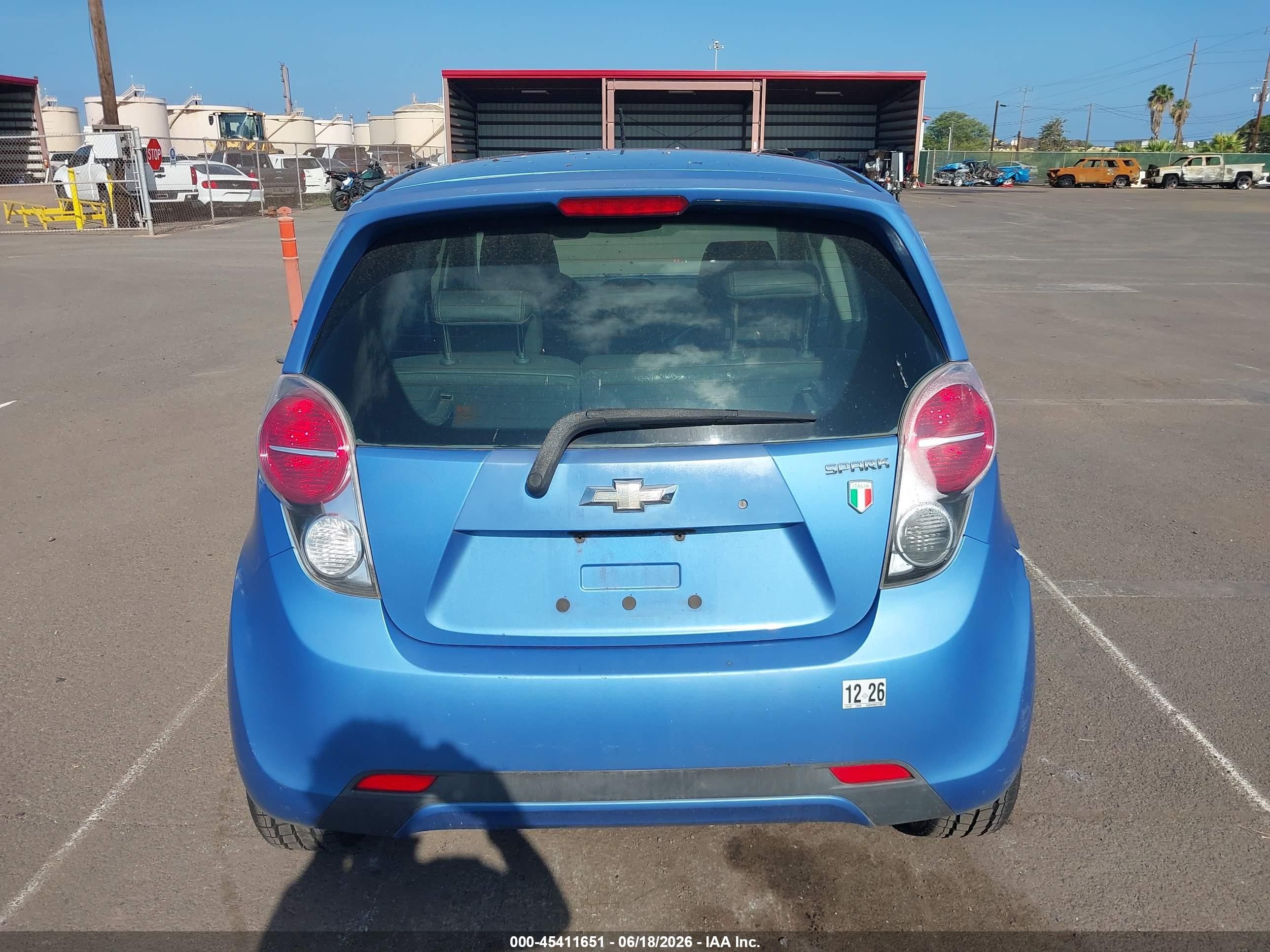 2015 Chevrolet Spark 1lt Cvt Blue vin: KL8CD6S9XFC724827