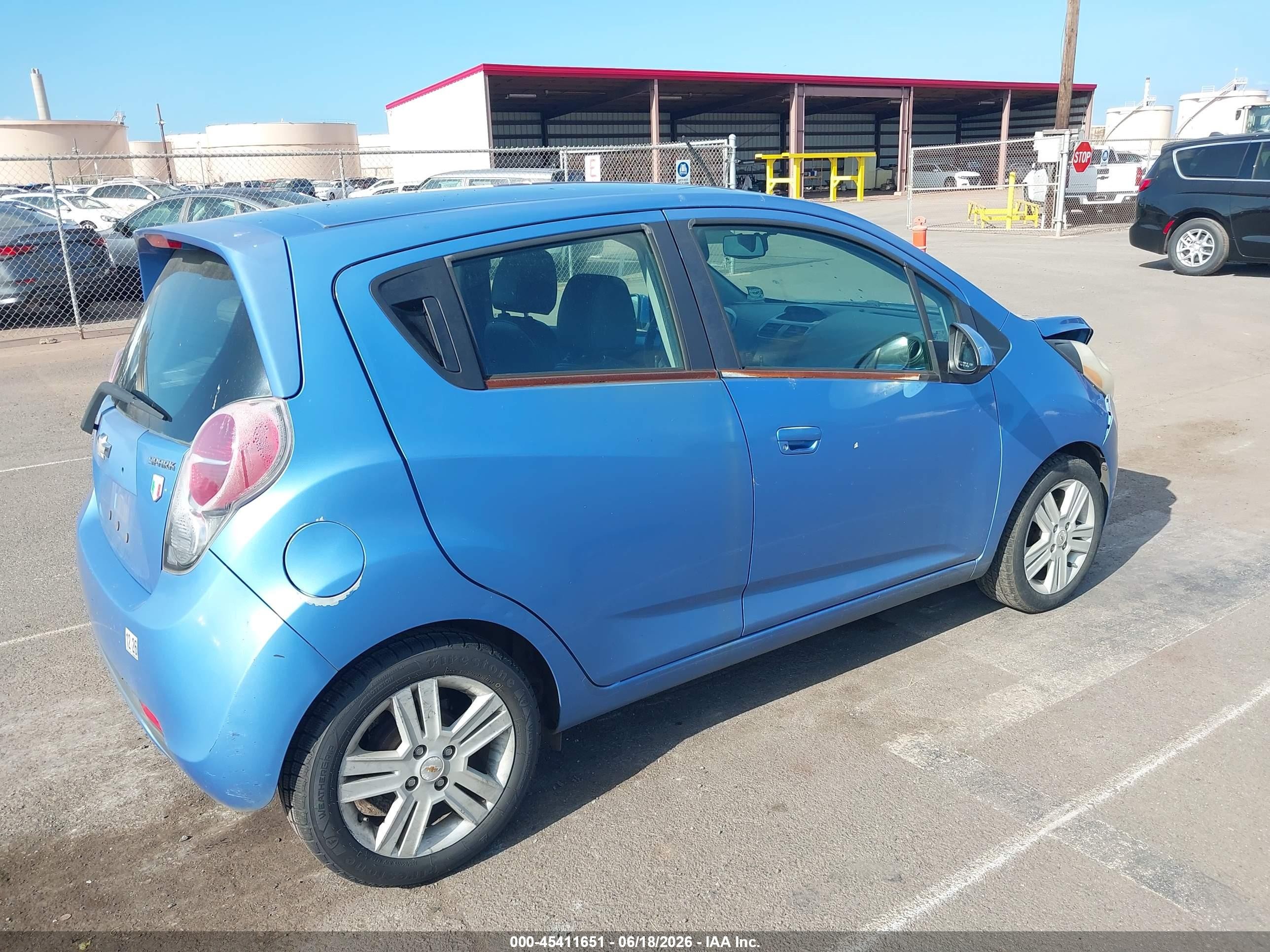 2015 Chevrolet Spark 1lt Cvt Blue vin: KL8CD6S9XFC724827