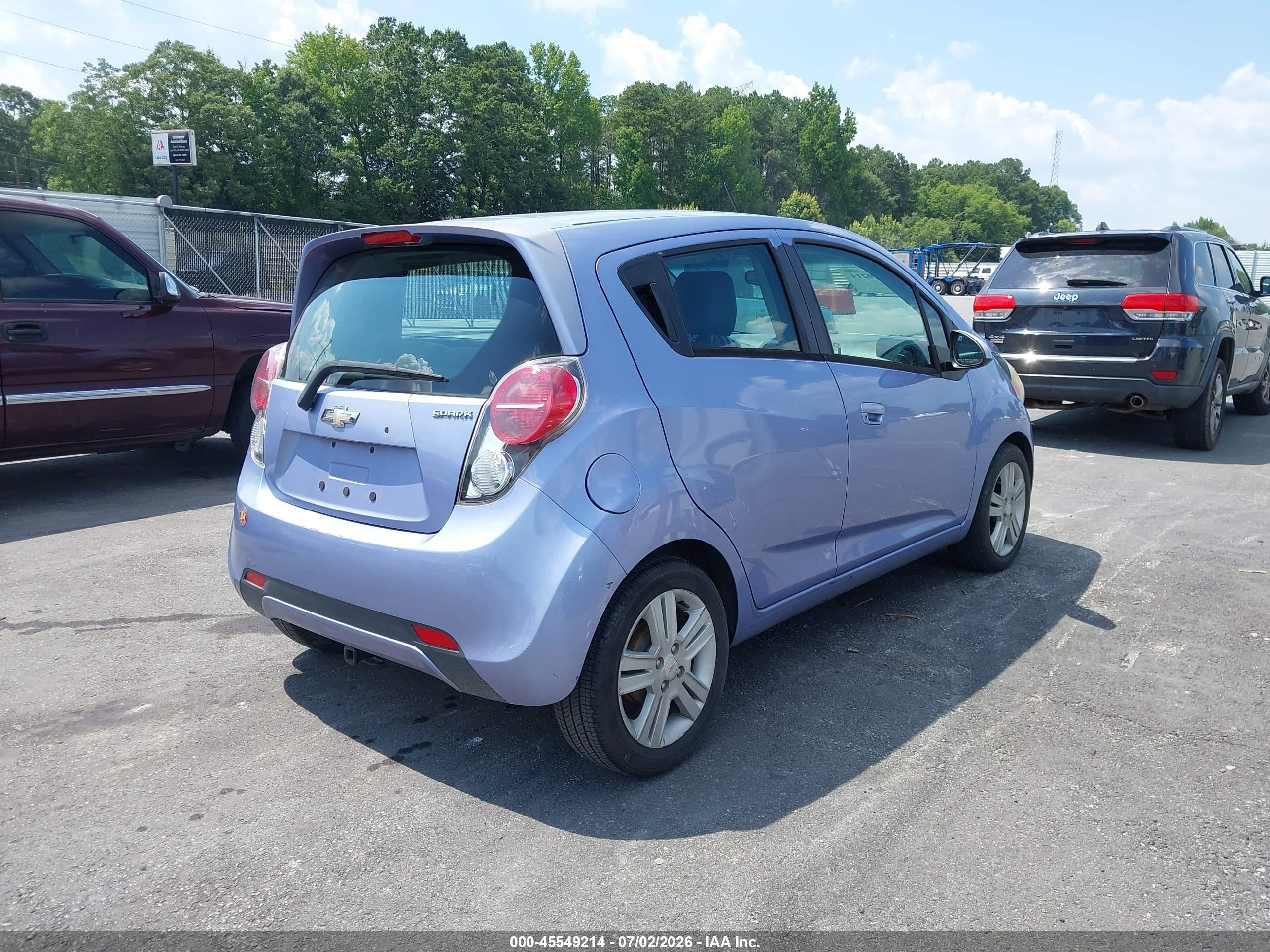 2015 Chevrolet Spark 1lt Cvt Light Blue vin: KL8CD6S9XFC741868