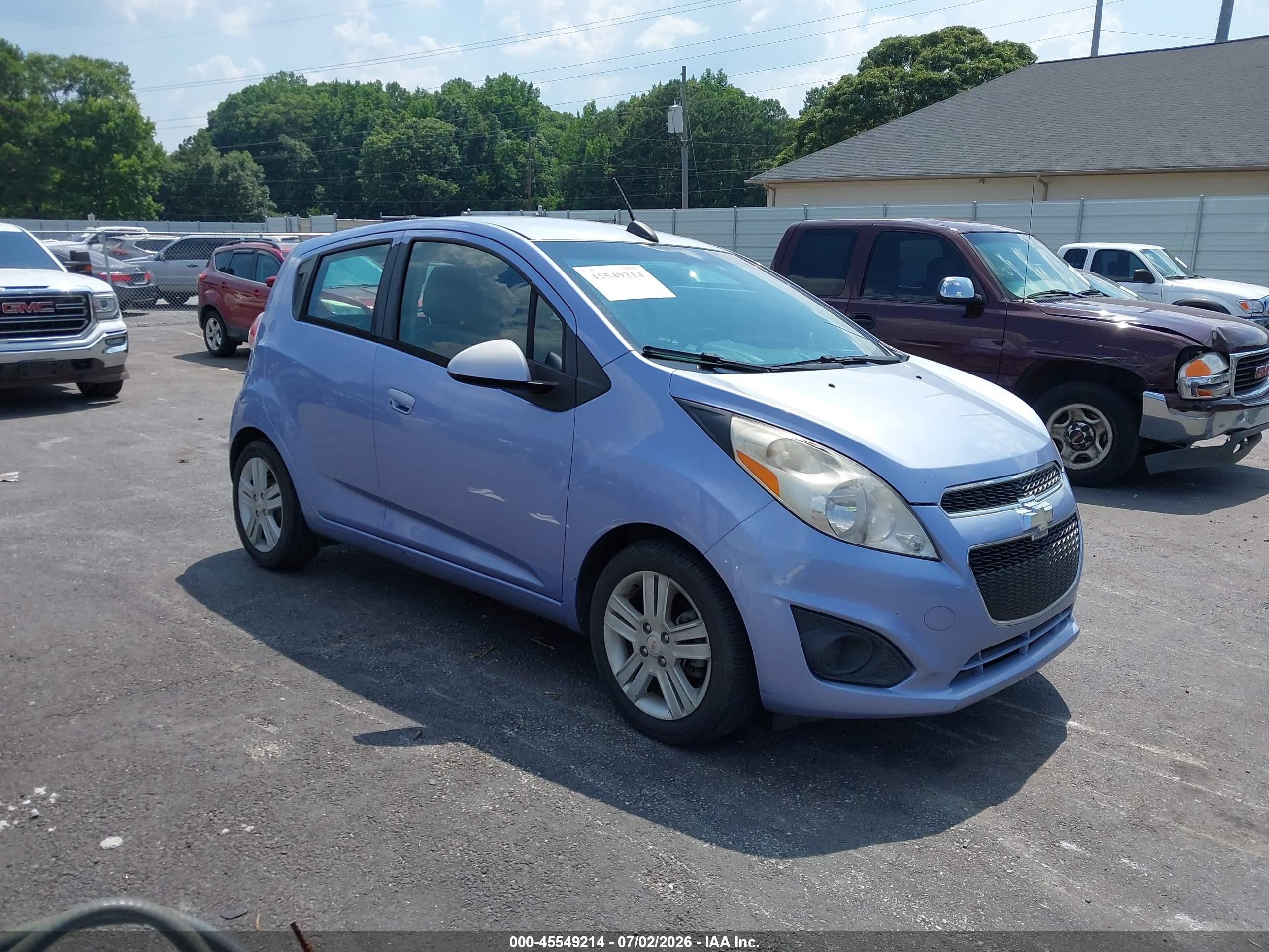 2015 Chevrolet Spark 1lt Cvt Light Blue vin: KL8CD6S9XFC741868