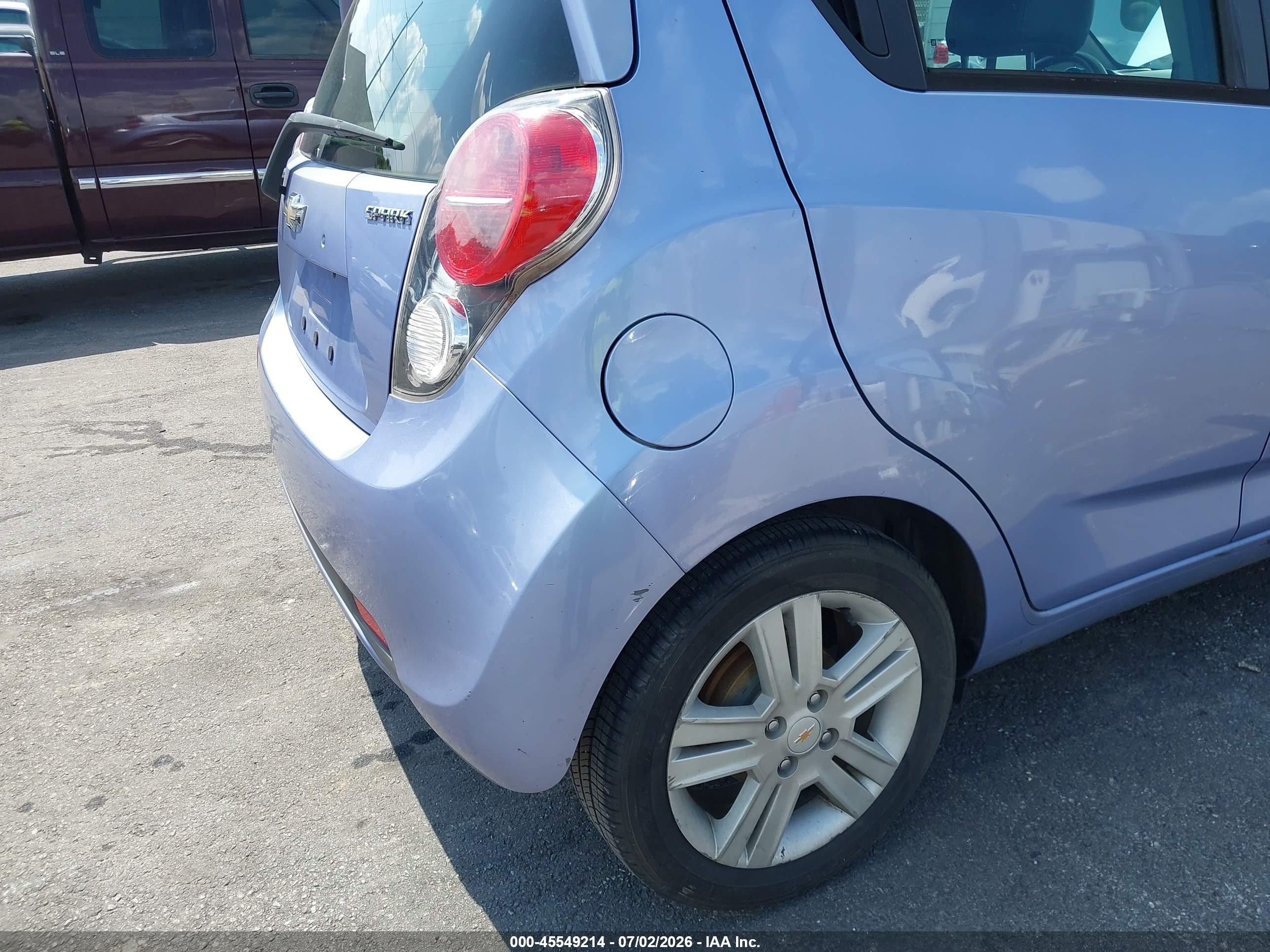 2015 Chevrolet Spark 1lt Cvt Light Blue vin: KL8CD6S9XFC741868