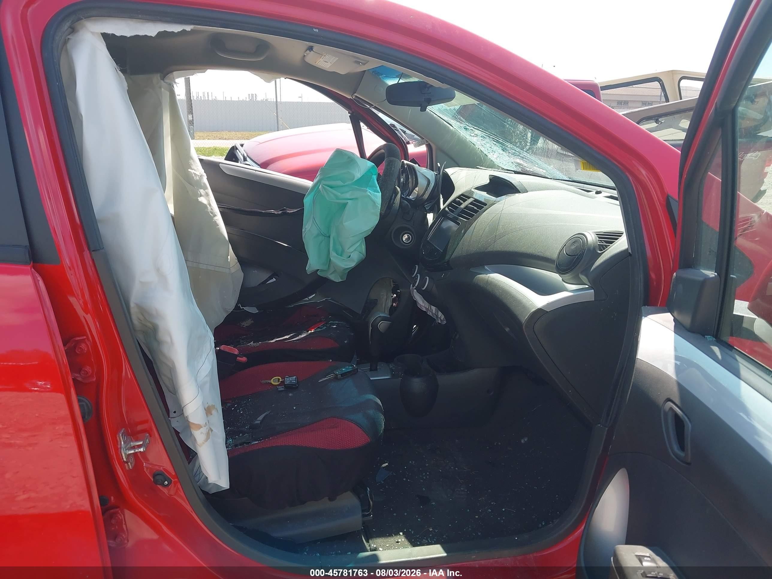 2015 Chevrolet Spark 1lt Cvt Red vin: KL8CD6S9XFC812356