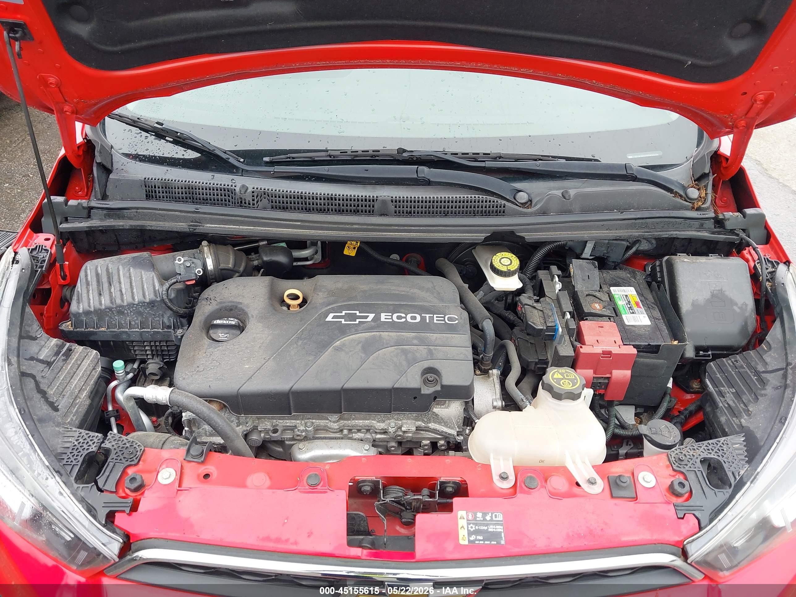 2017 Chevrolet Spark 1lt Cvt Red vin: KL8CD6SA1HC753050