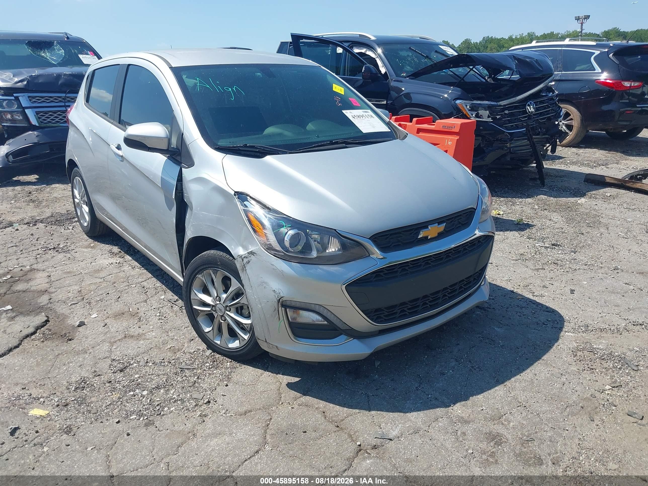 2019 Chevrolet Spark 1lt Cvt Silver vin: KL8CD6SA1KC806918