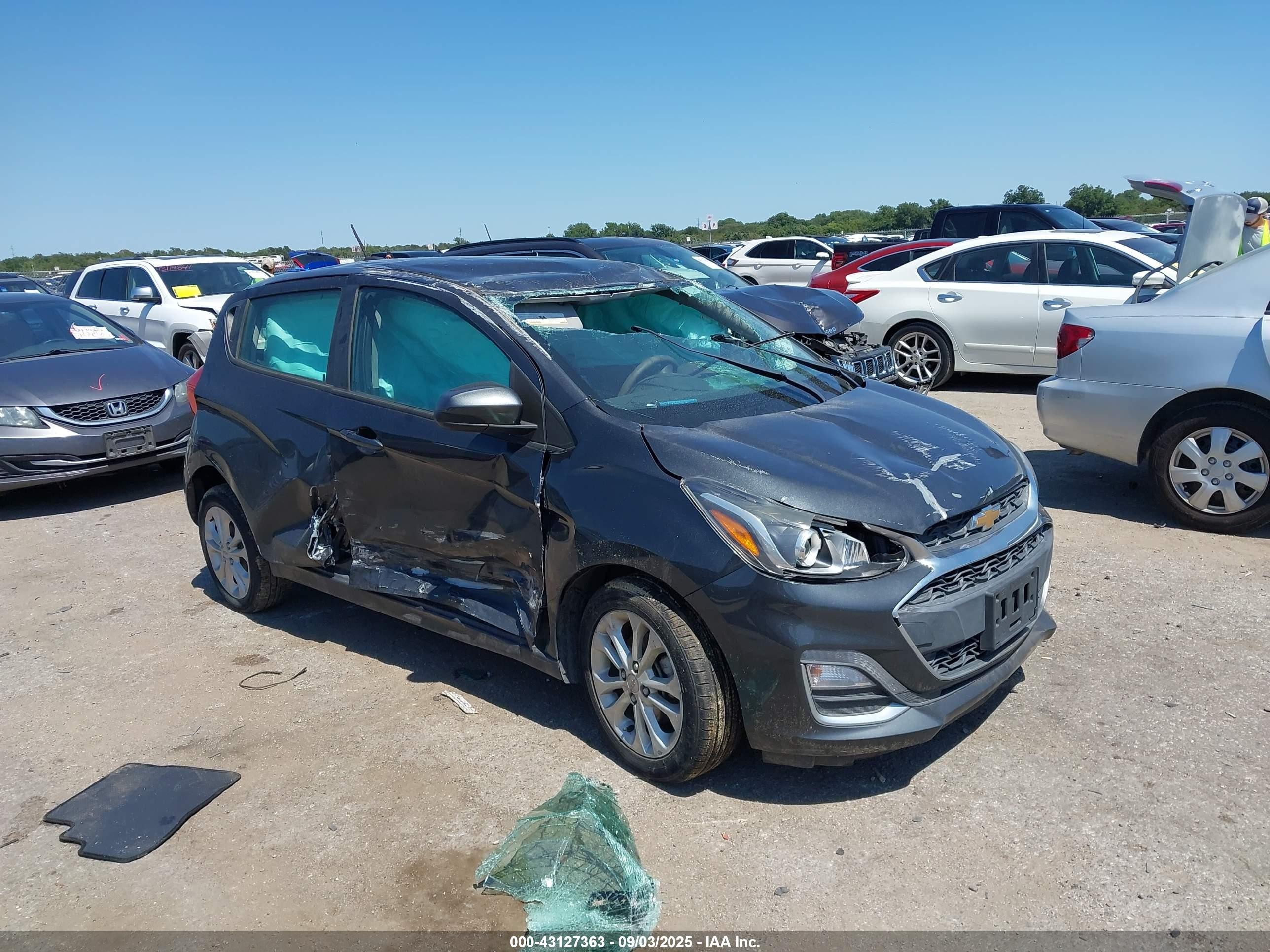 2021 Chevrolet Spark Fwd 1lt Automatic Gray vin: KL8CD6SA1MC744472