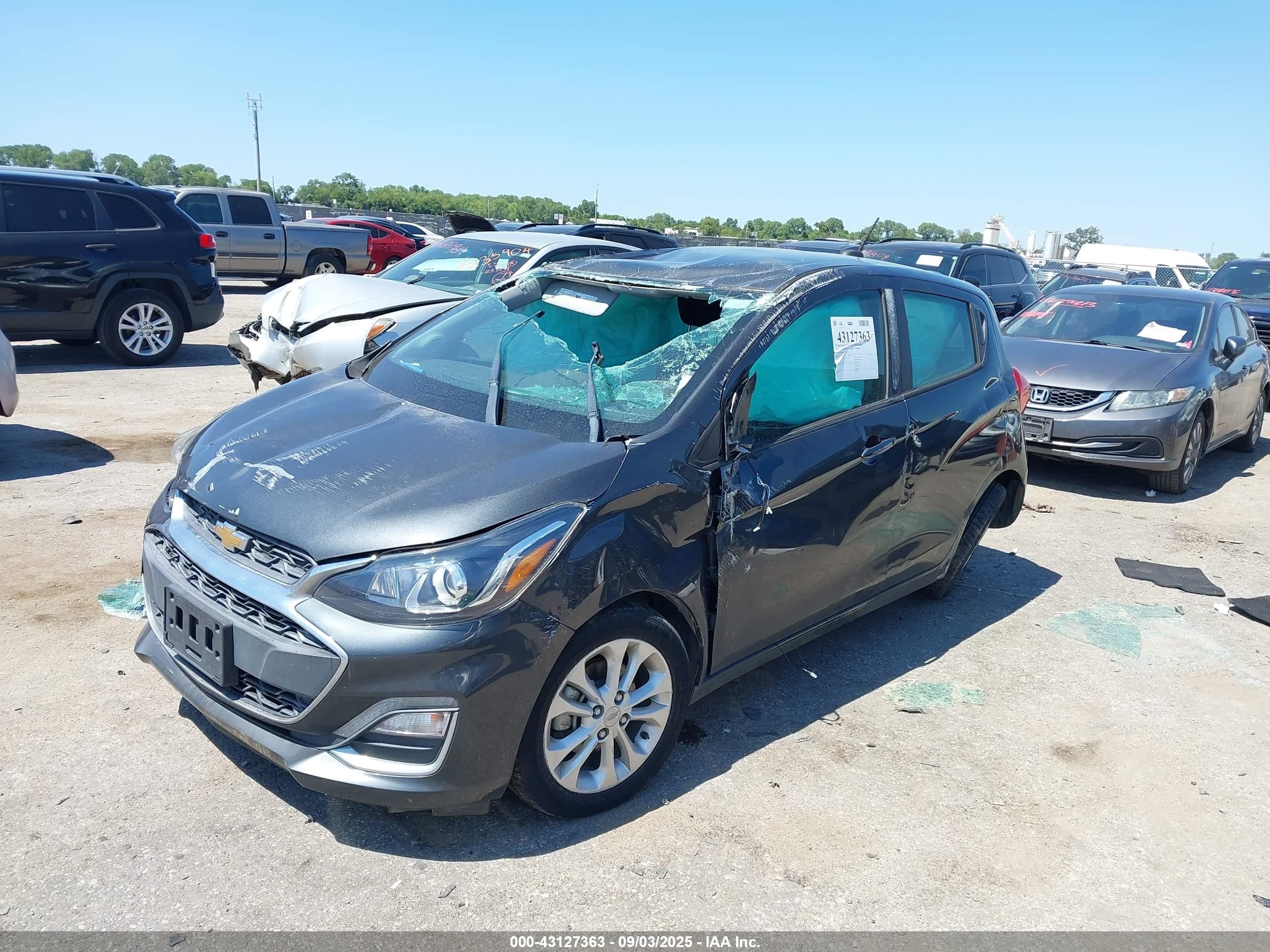 2021 Chevrolet Spark Fwd 1lt Automatic Gray vin: KL8CD6SA1MC744472