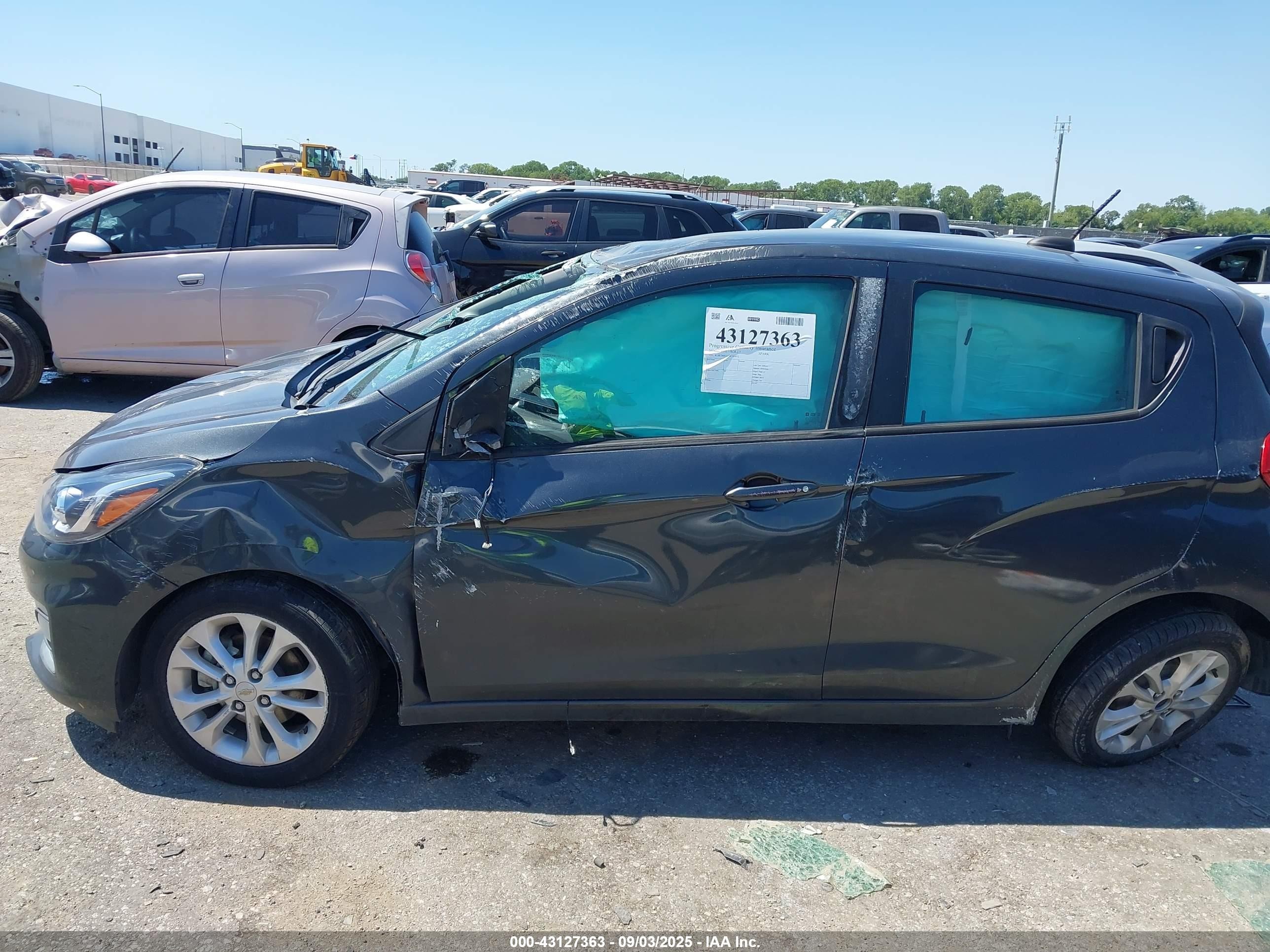 2021 Chevrolet Spark Fwd 1lt Automatic Gray vin: KL8CD6SA1MC744472