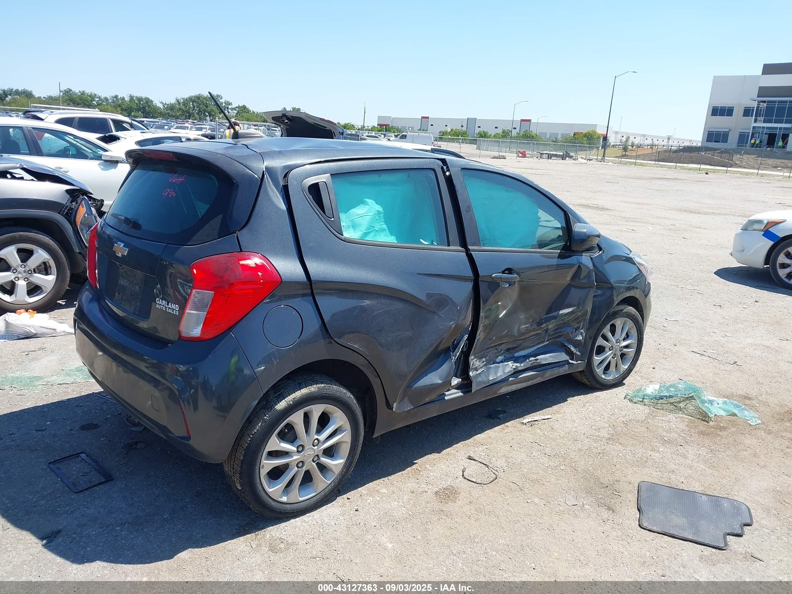 2021 Chevrolet Spark Fwd 1lt Automatic Gray vin: KL8CD6SA1MC744472