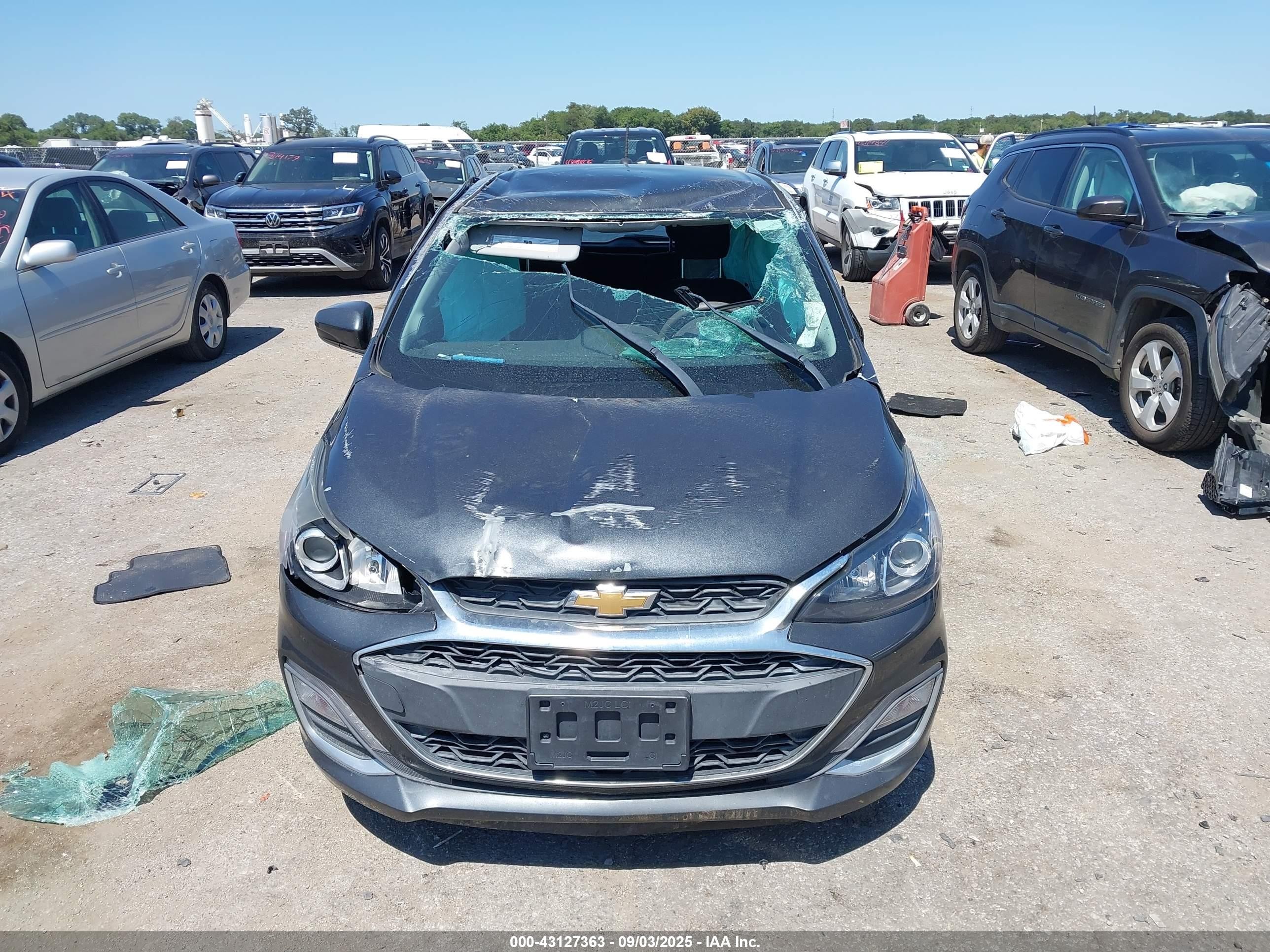 2021 Chevrolet Spark Fwd 1lt Automatic Gray vin: KL8CD6SA1MC744472