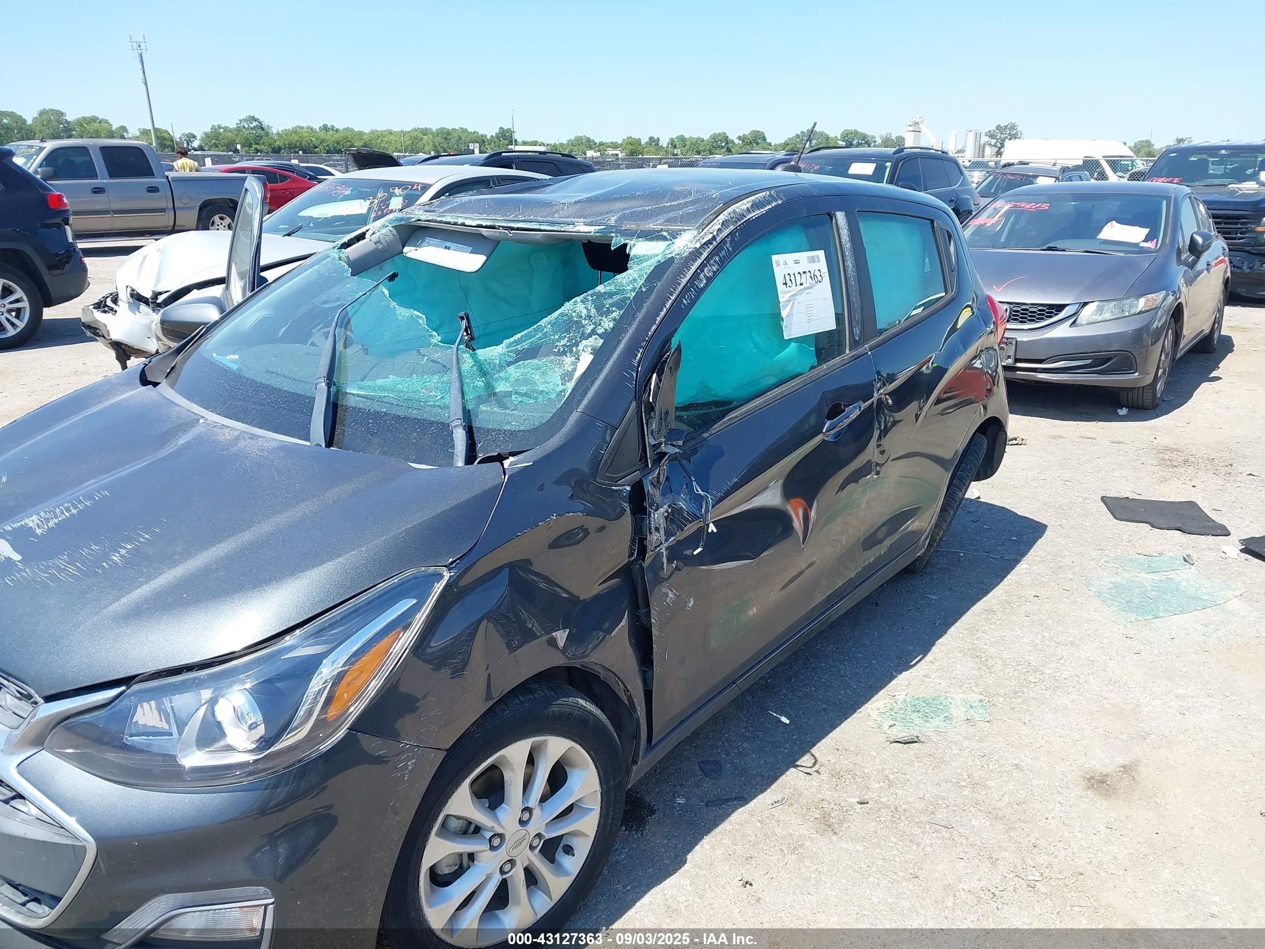 2021 Chevrolet Spark Fwd 1lt Automatic Gray vin: KL8CD6SA1MC744472